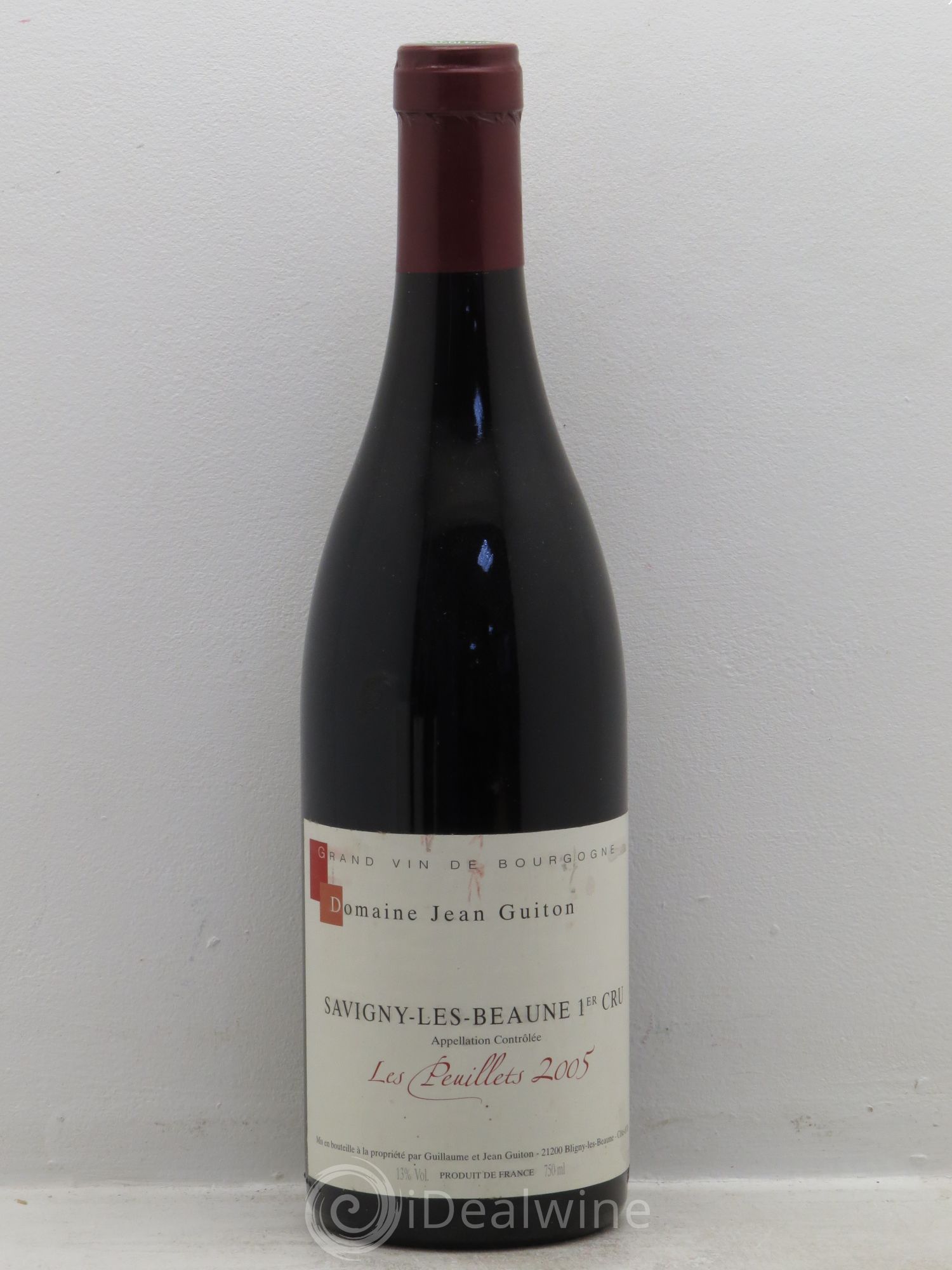 Savigny-lès-Beaune 1er Cru Domaine Guiton (sans prix de réserve) 2005 - Posten von 1 Flasche - 0