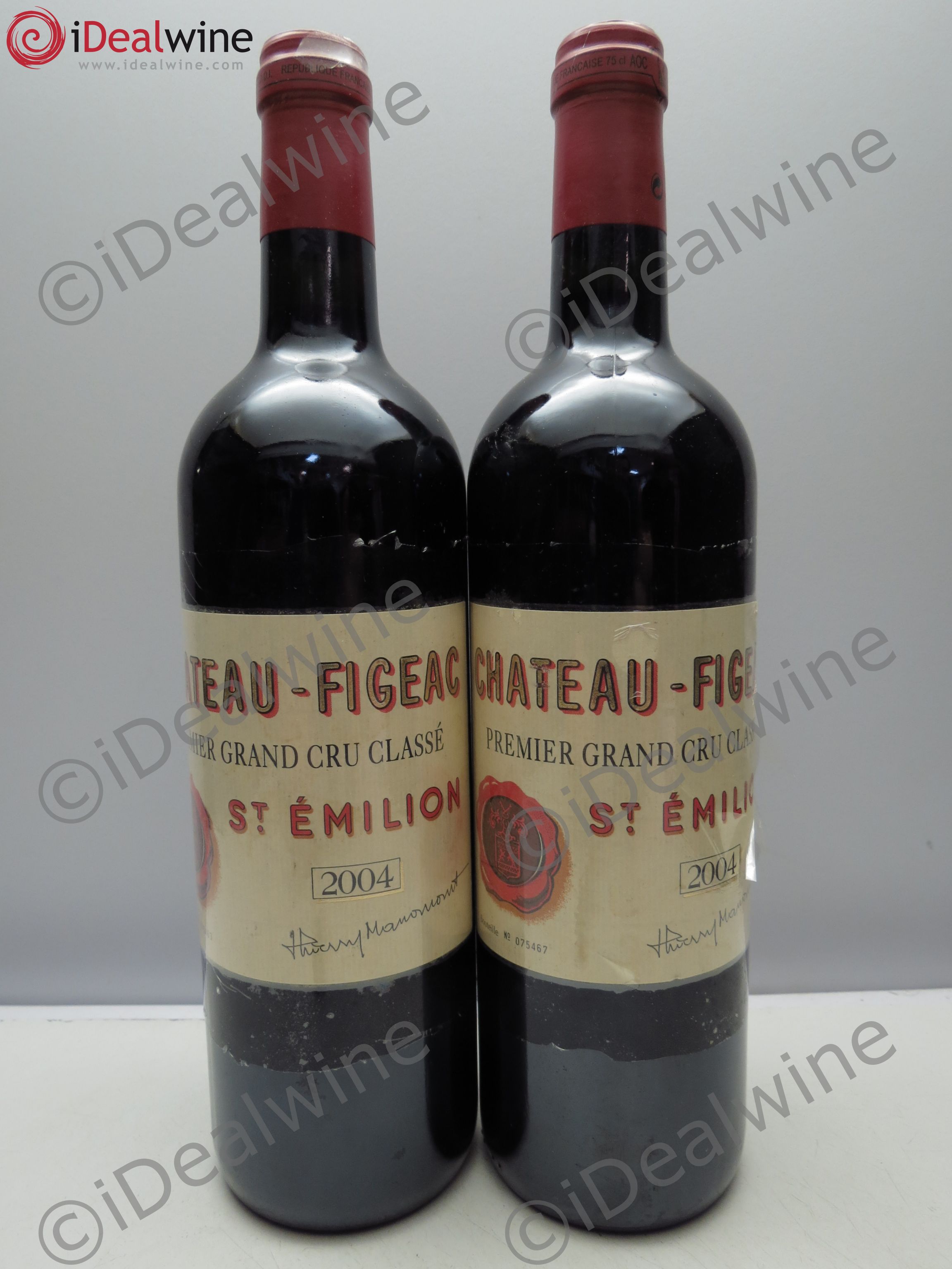 Château Figeac 1er Grand Cru Classé A 2004 - Lot de 2 bouteilles - 0