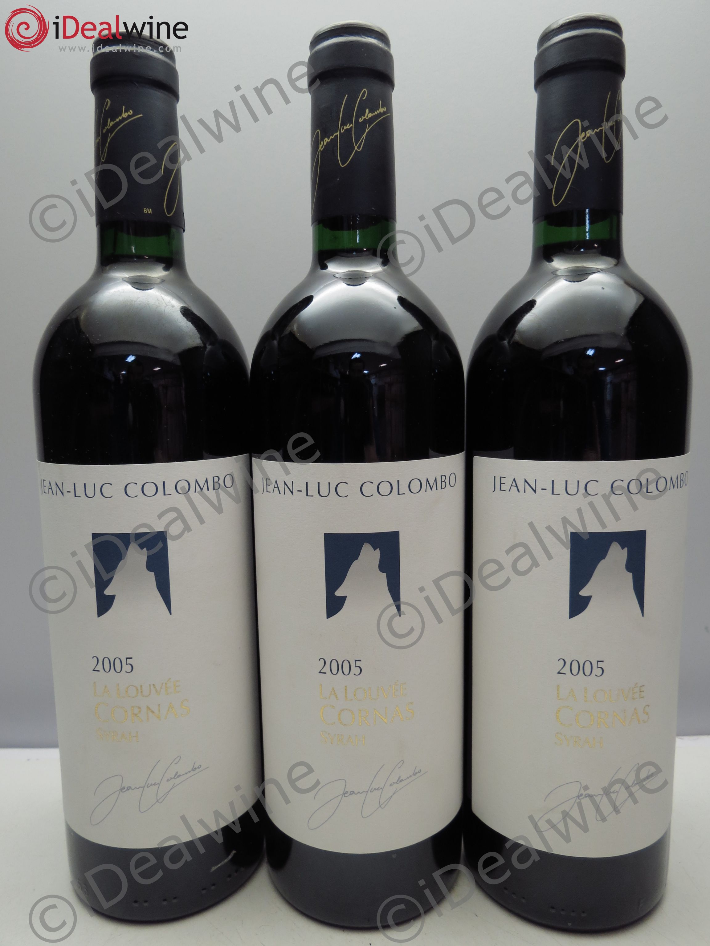 Cornas La Louvée Jean-Luc Colombo 2005 - Lot de 3 bouteilles - 0