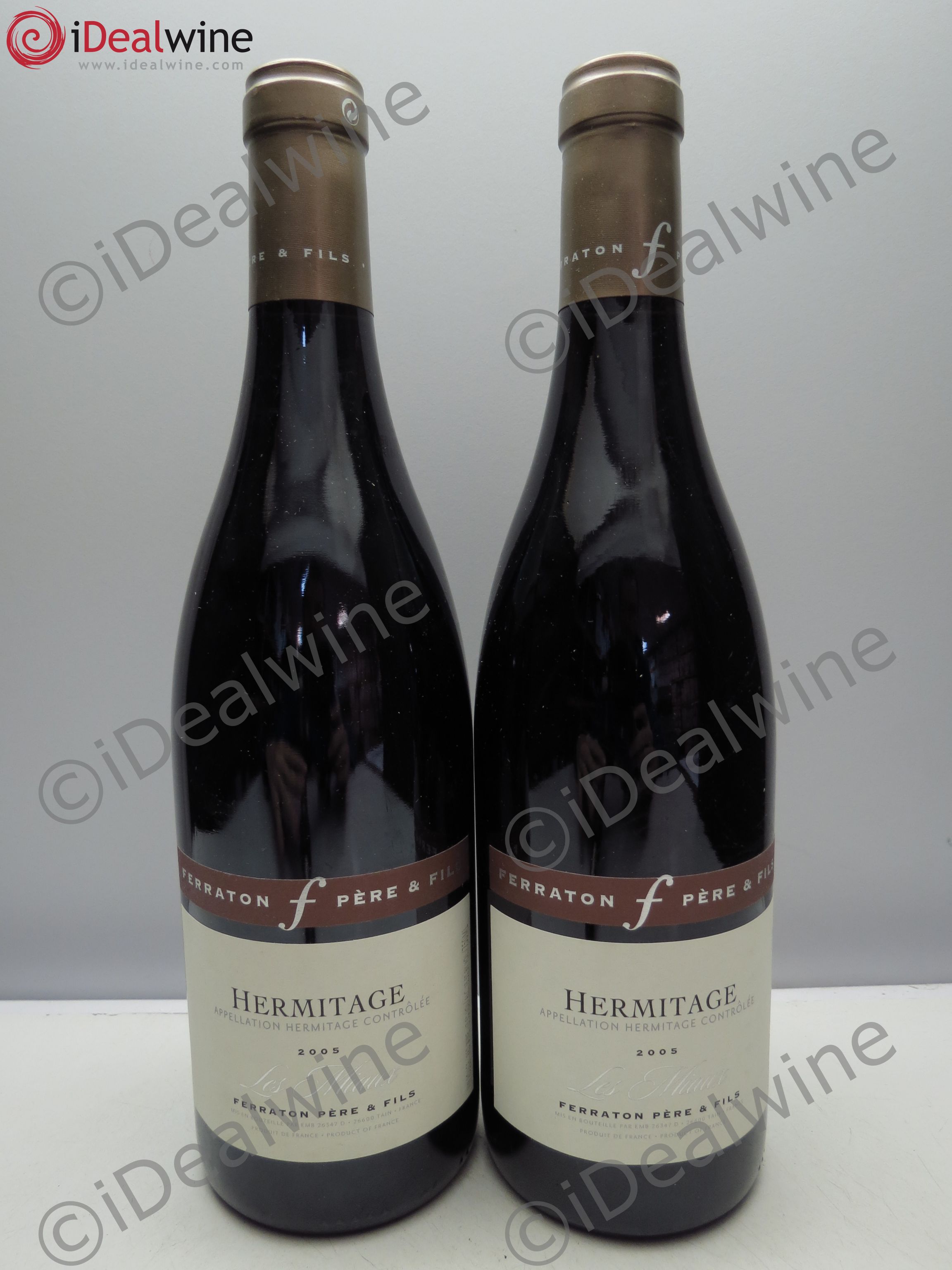 Hermitage Les Miaux, Ferraton Père et Fils 2005 - Posten von 2 Flaschen - 0
