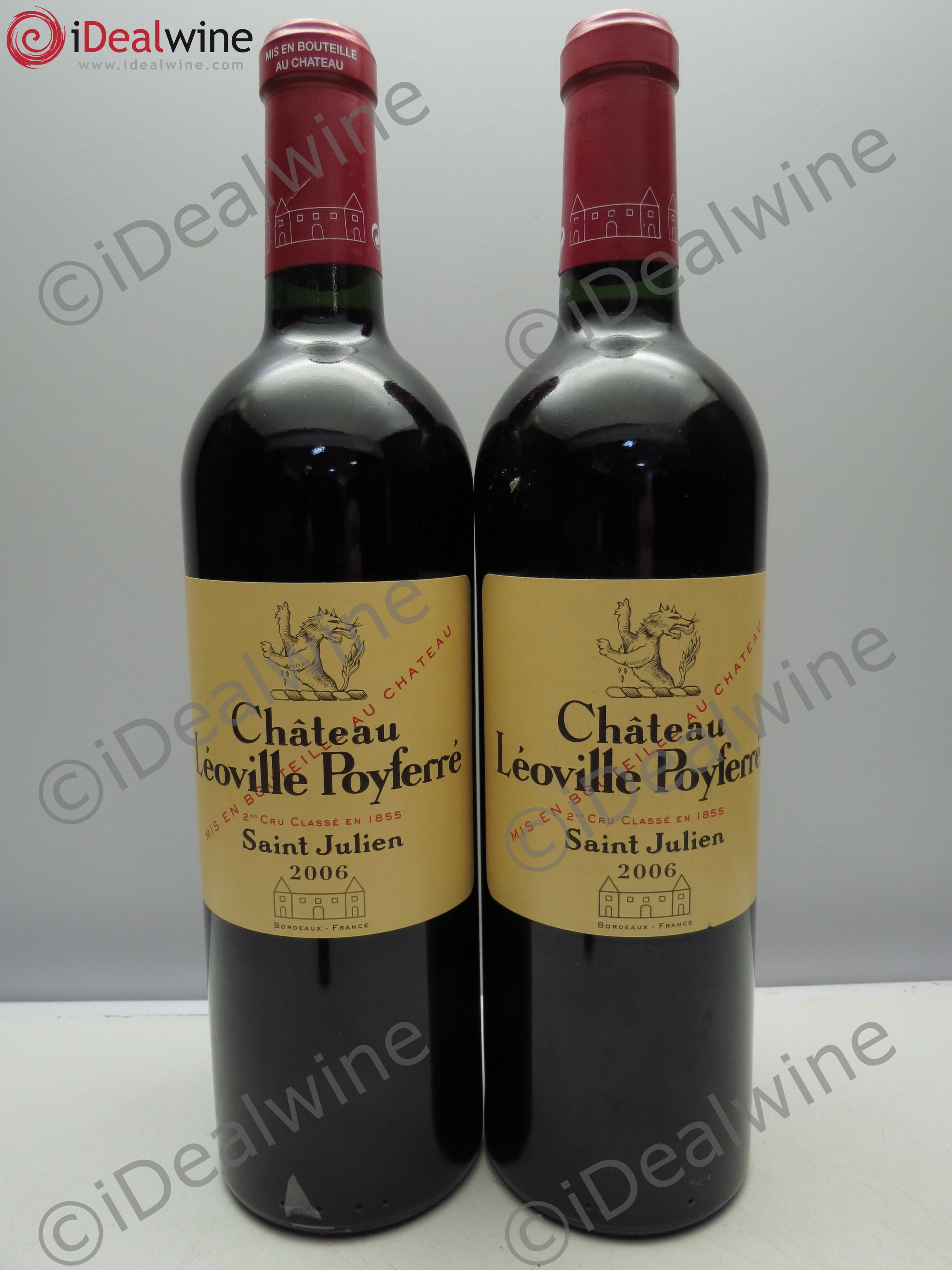 Château Léoville Poyferré 2ème Grand Cru Classé 2006 - Lot de 2 bouteilles - 0