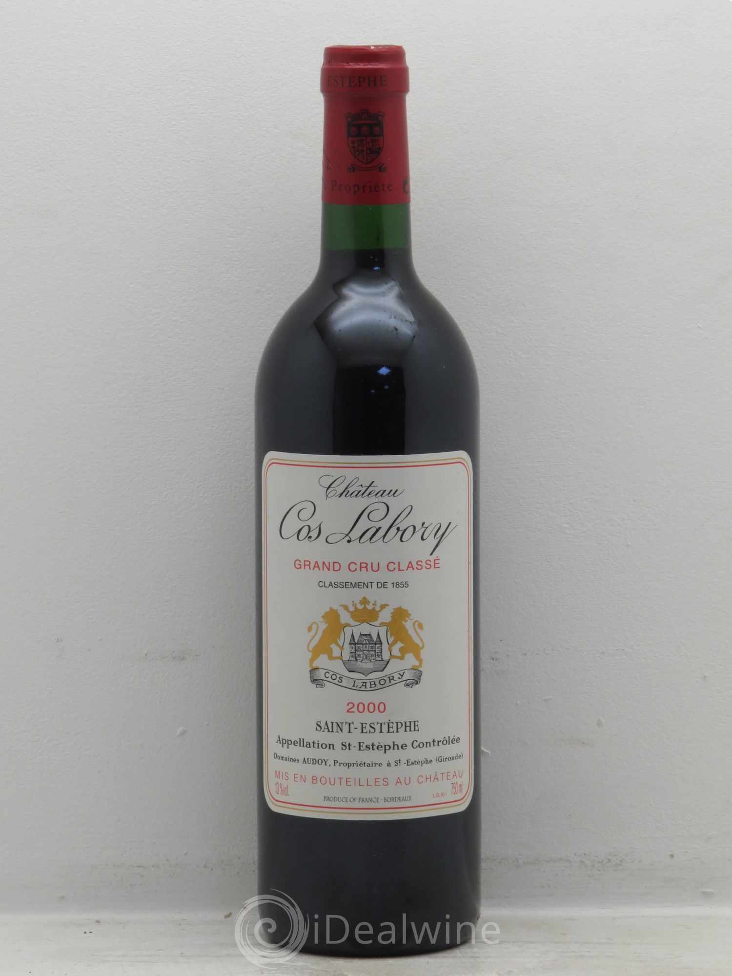 Château Cos Labory 5ème Grand Cru Classé 2000 - Lot de 1 bouteille - 0