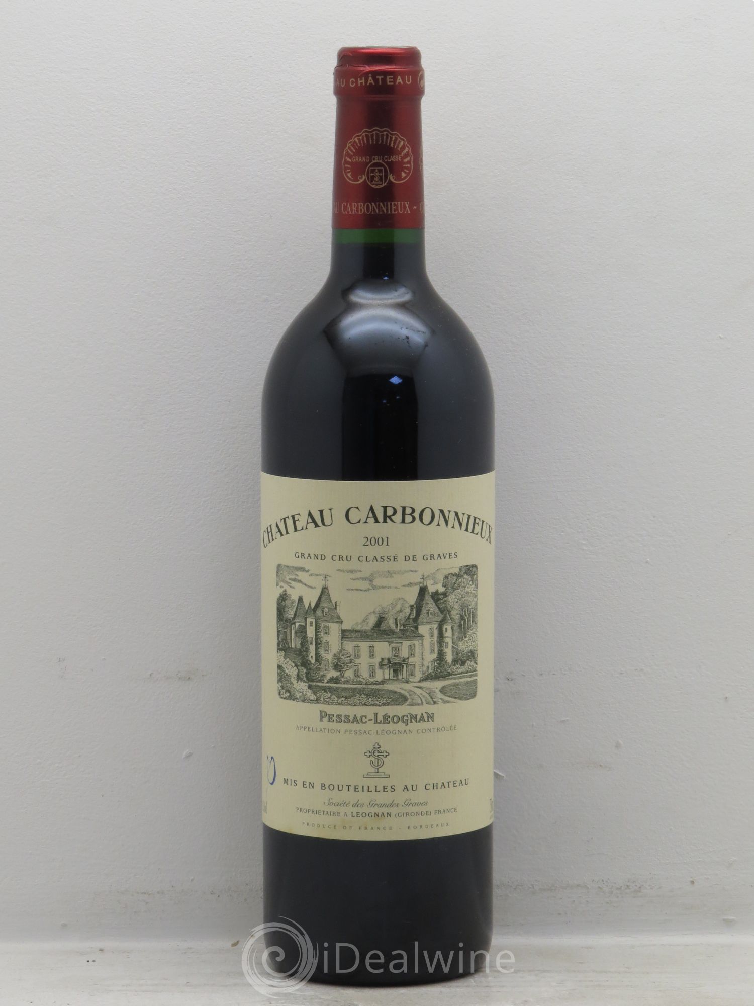 Château Carbonnieux Cru Classé de Graves 2001 - Lot de 1 bouteille - 0