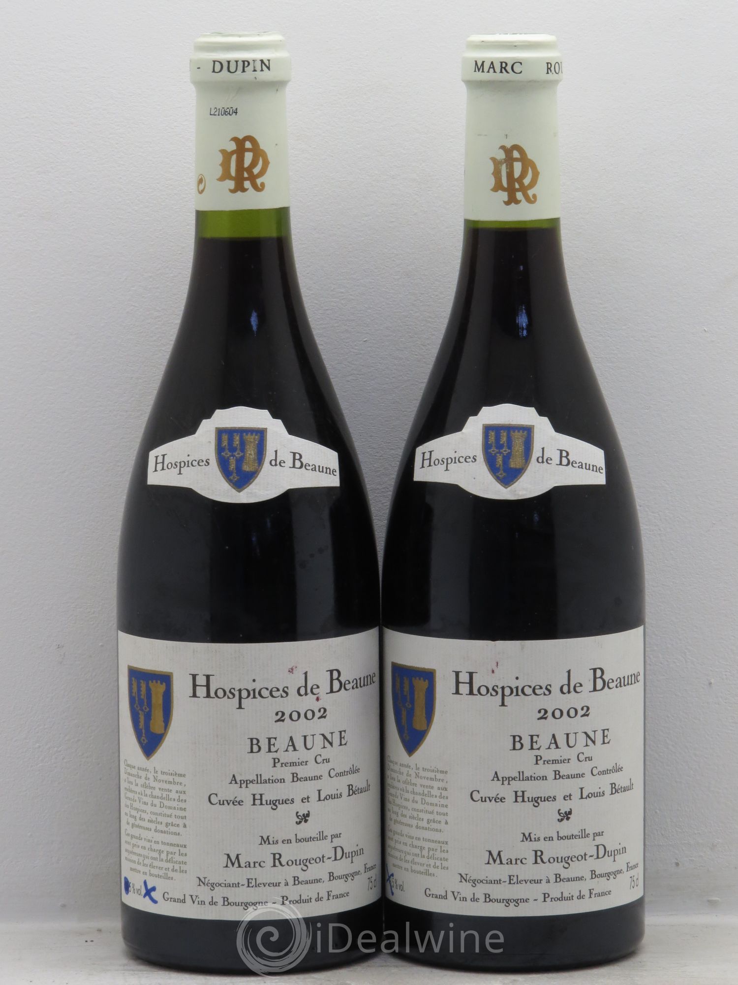 Beaune 1er Cru 2002 - Posten von 2 Flaschen - 0