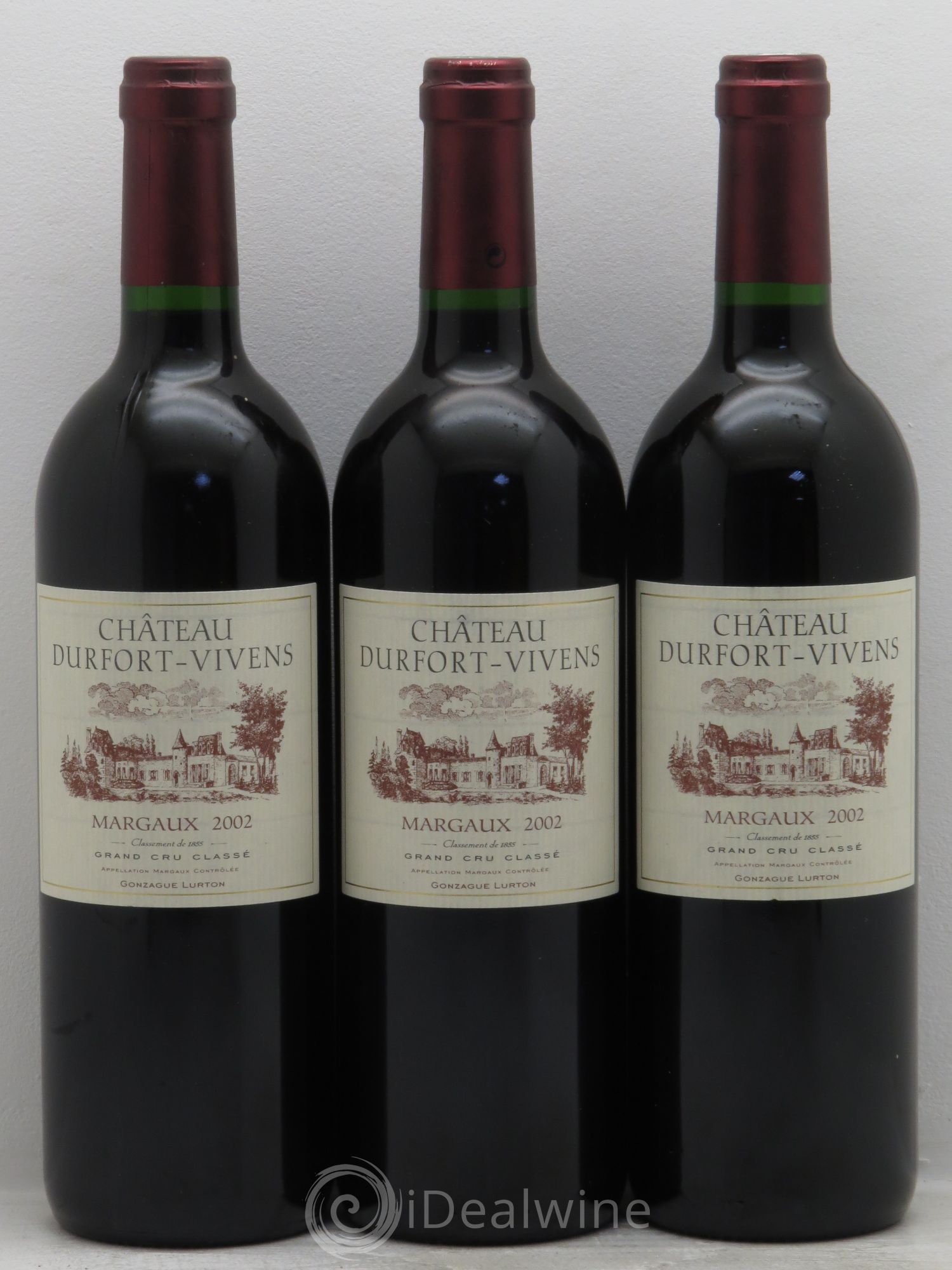 Château Durfort Vivens 2ème Grand Cru Classé 2002 - Lot de 3 bouteilles - 0