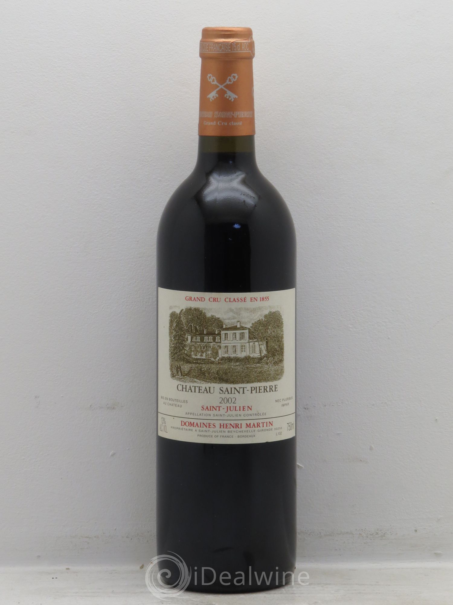 Château Saint-Pierre 4ème Grand Cru Classé 2002 - Lot de 1 bouteille - 0