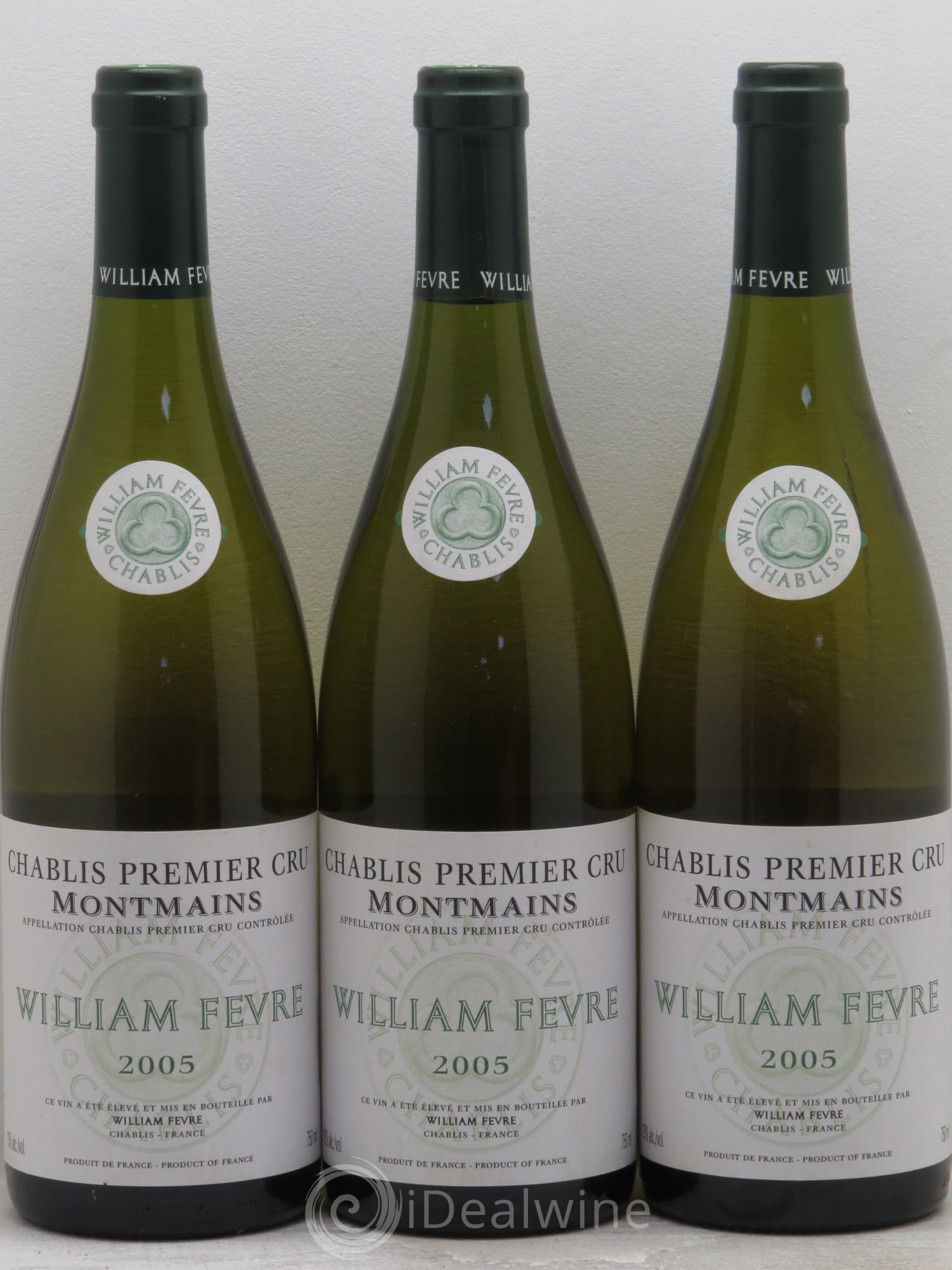 Chablis 1er Cru Montmains William Fèvre 2005 - Lot de 3 bouteilles - 0