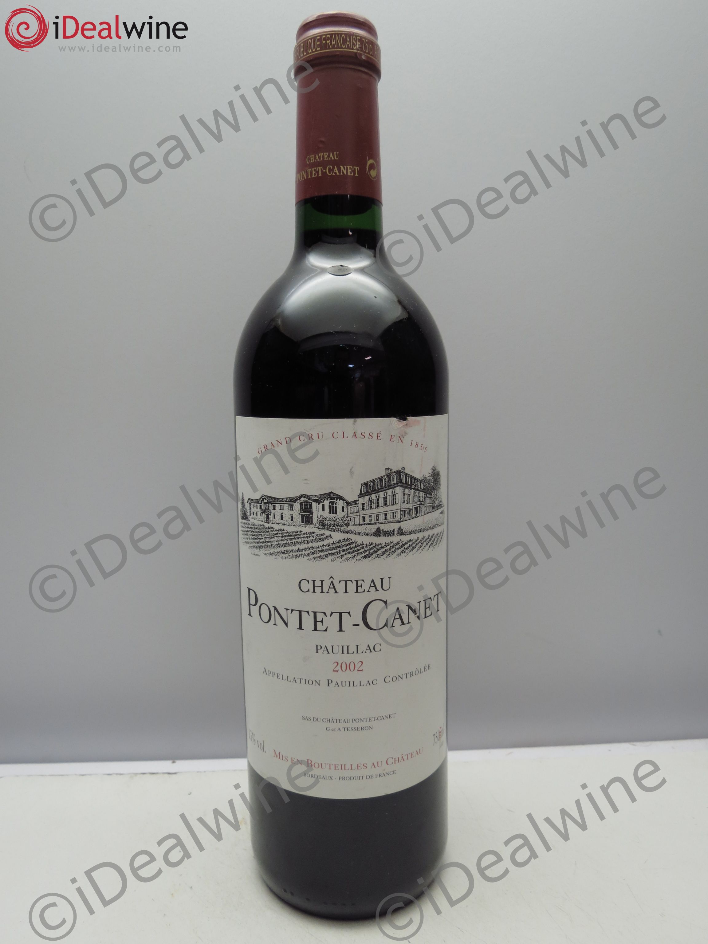 Château Pontet Canet 5ème Grand Cru Classé 2002 - Lot de 1 bouteille - 0
