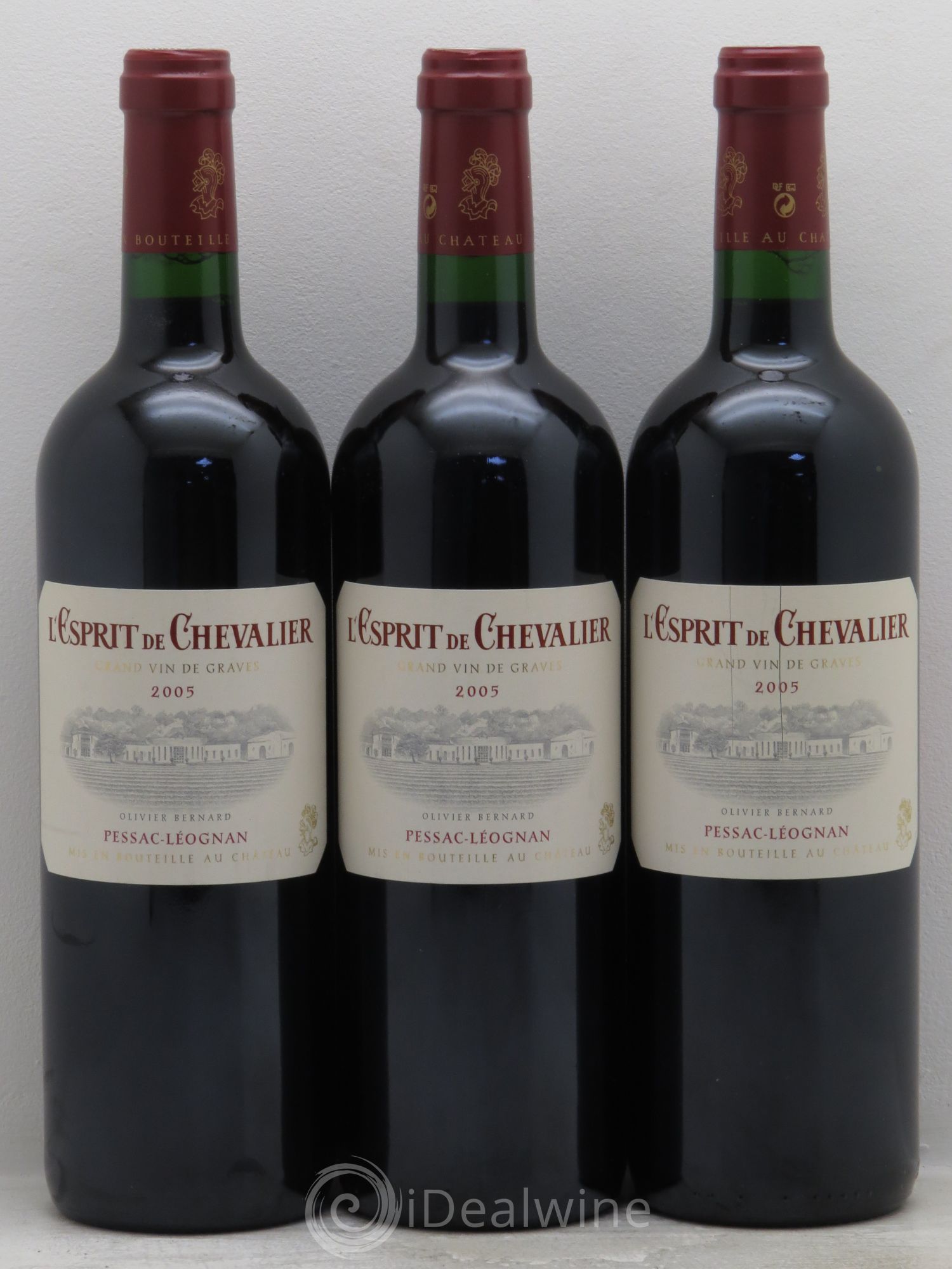 Esprit de Chevalier Second Vin 2005 - Lot de 3 bouteilles - 0