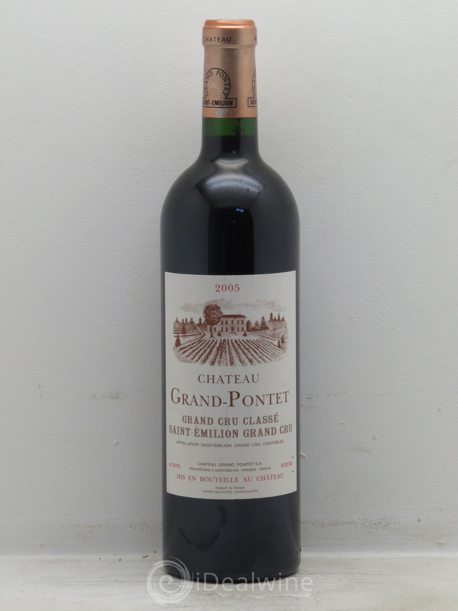 Château Grand Pontet Grand Cru Classé 2005 - Lot de 1 bouteille - 0
