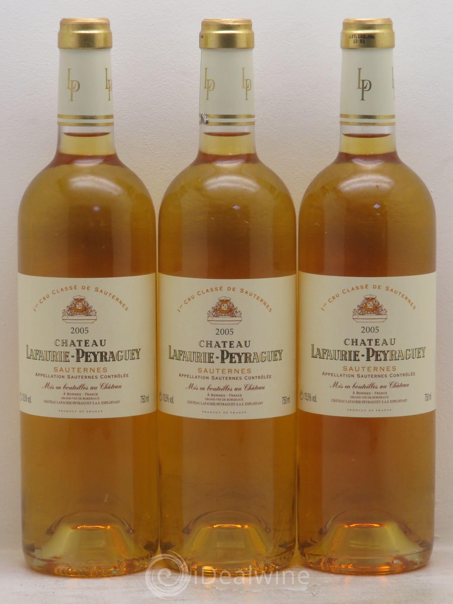 Château Lafaurie-Peyraguey 1er Grand Cru Classé 2005 - Lot de 3 bouteilles - 0