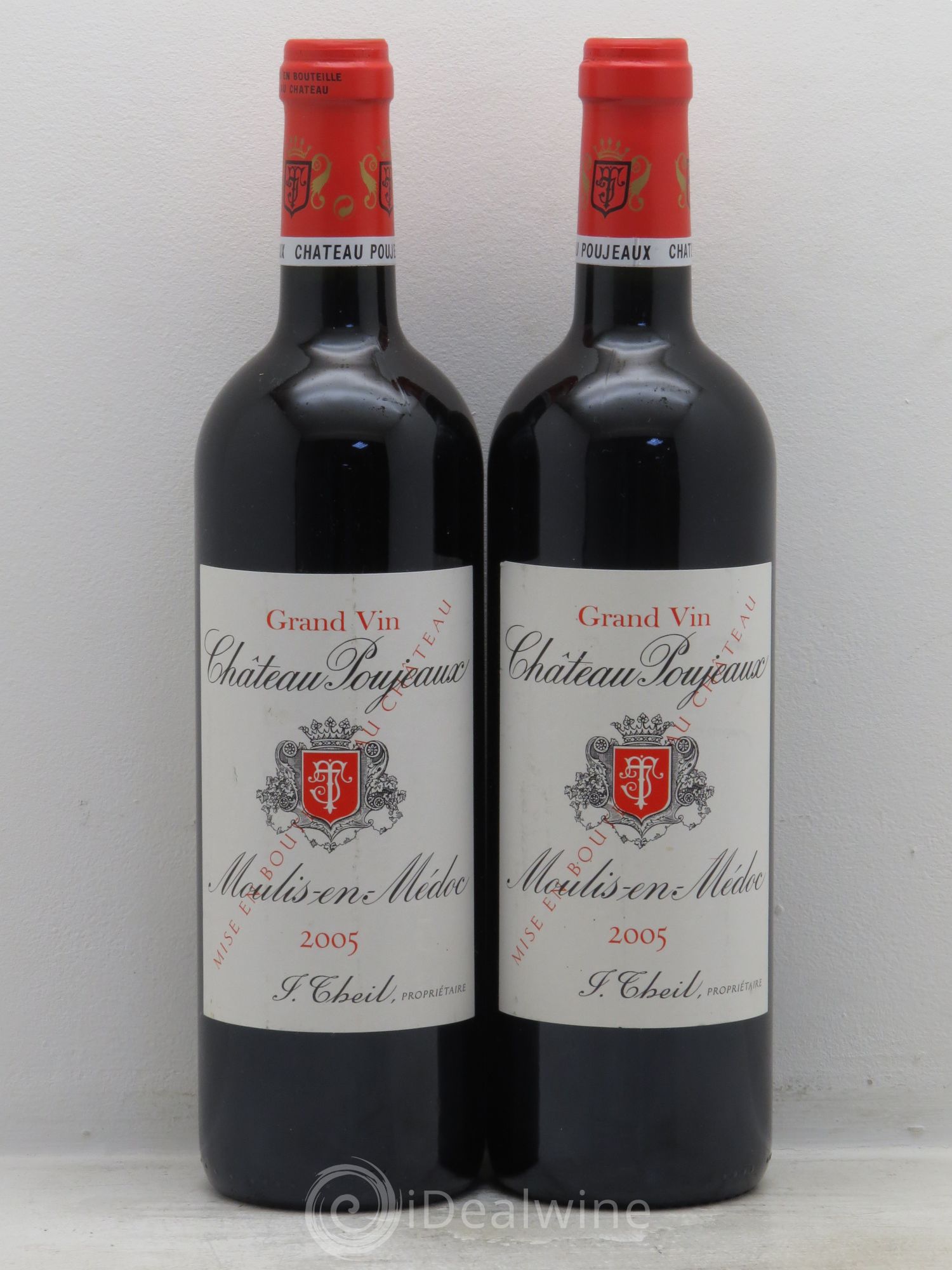 Château Poujeaux 2005 - Lot de 2 bouteilles - 0