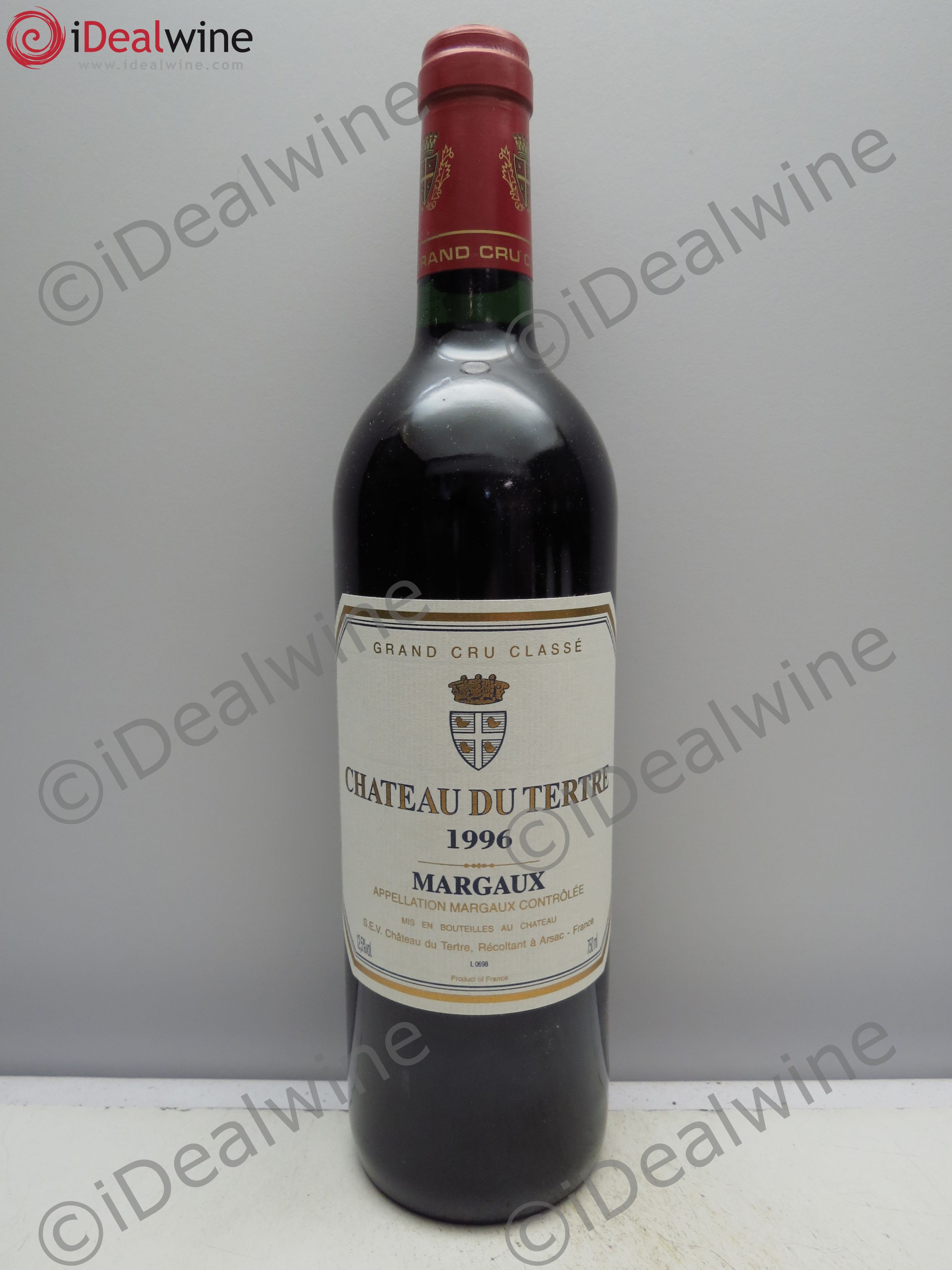 Château du Tertre 5ème Grand Cru Classé 1996 - Lot de 1 bouteille - 0