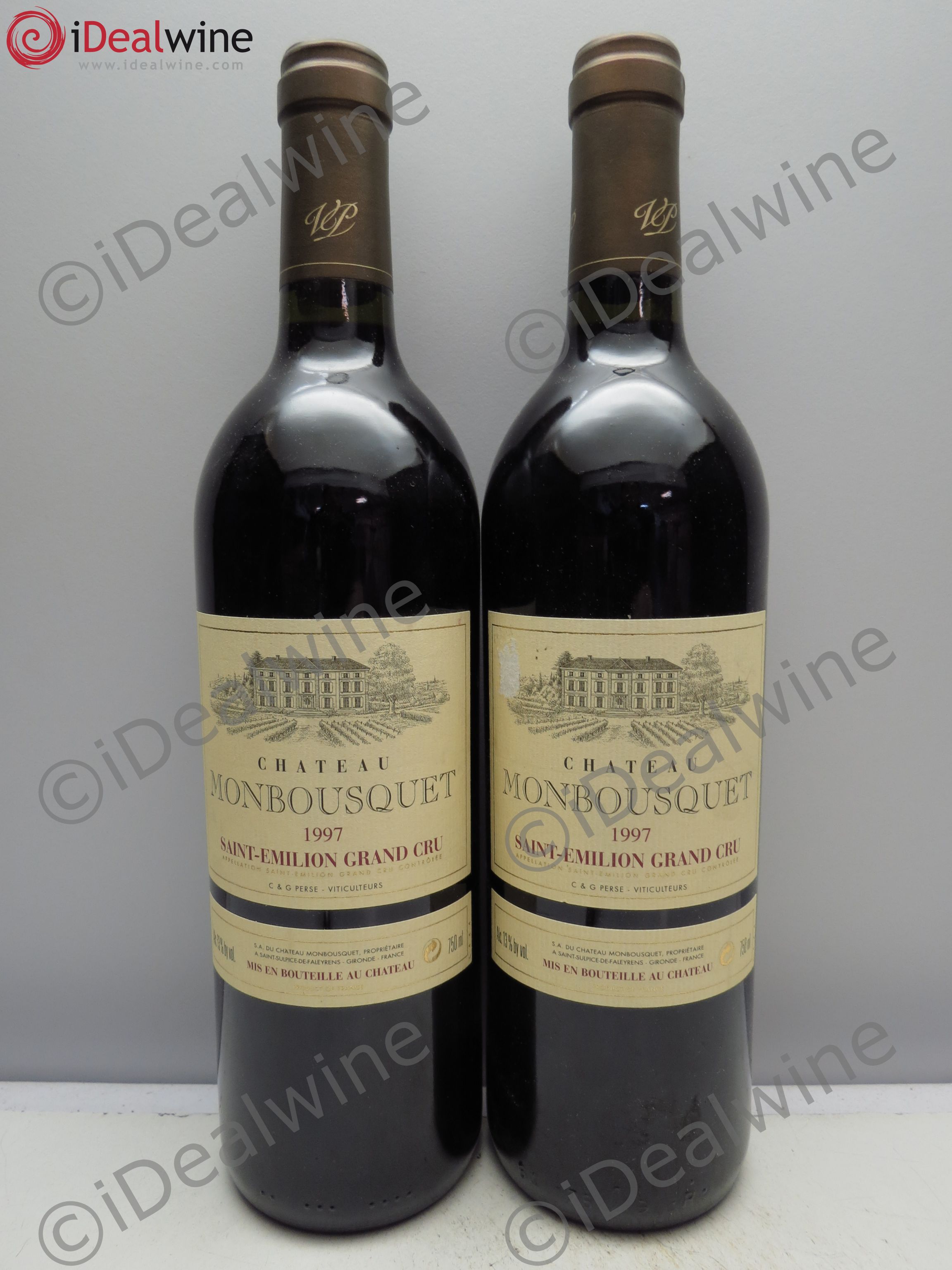 Château Monbousquet Grand Cru Classé 1997 - Lot de 2 bouteilles - 0