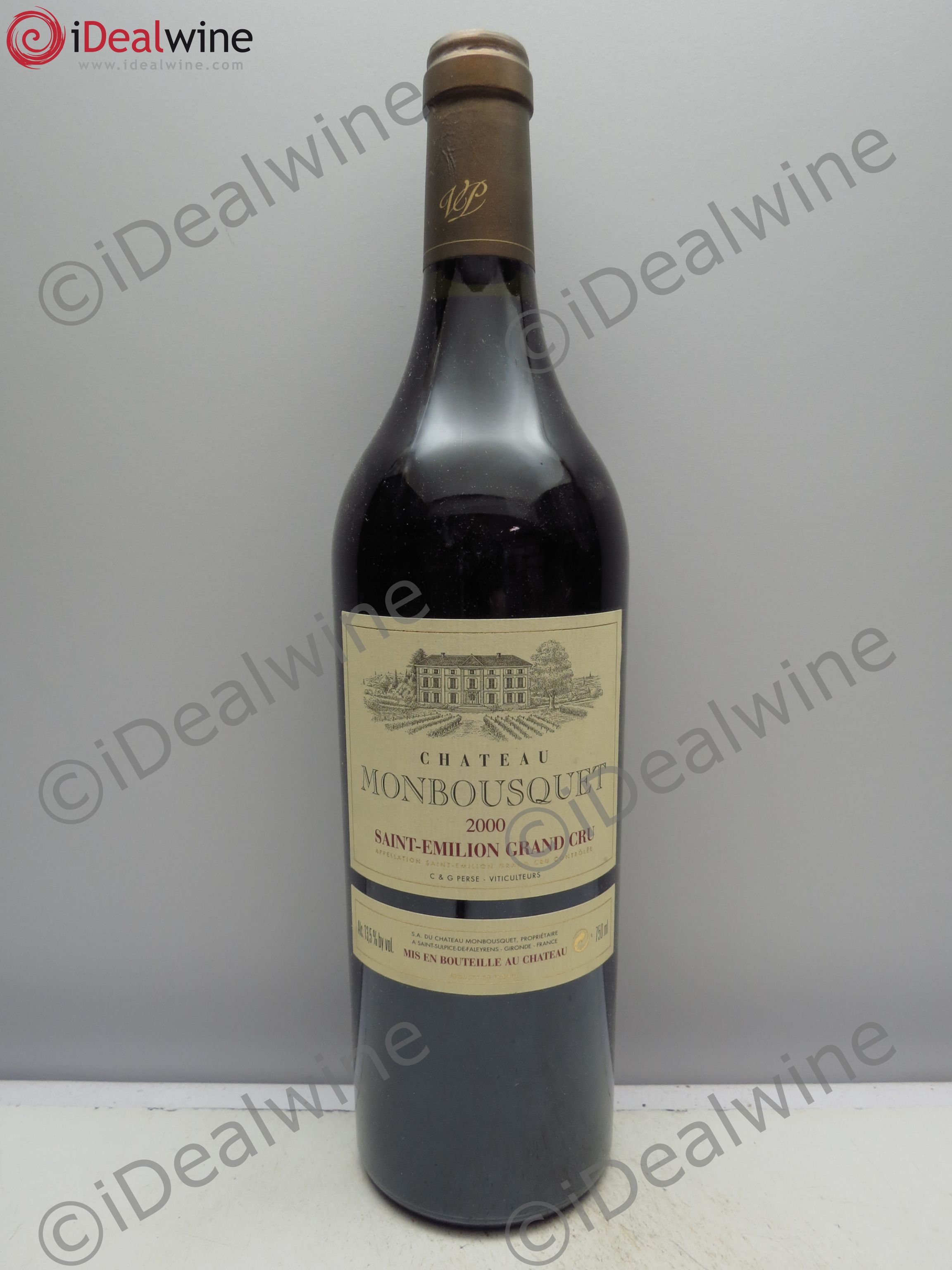 Château Monbousquet Grand Cru Classé 2000 - Lot de 1 bouteille - 0