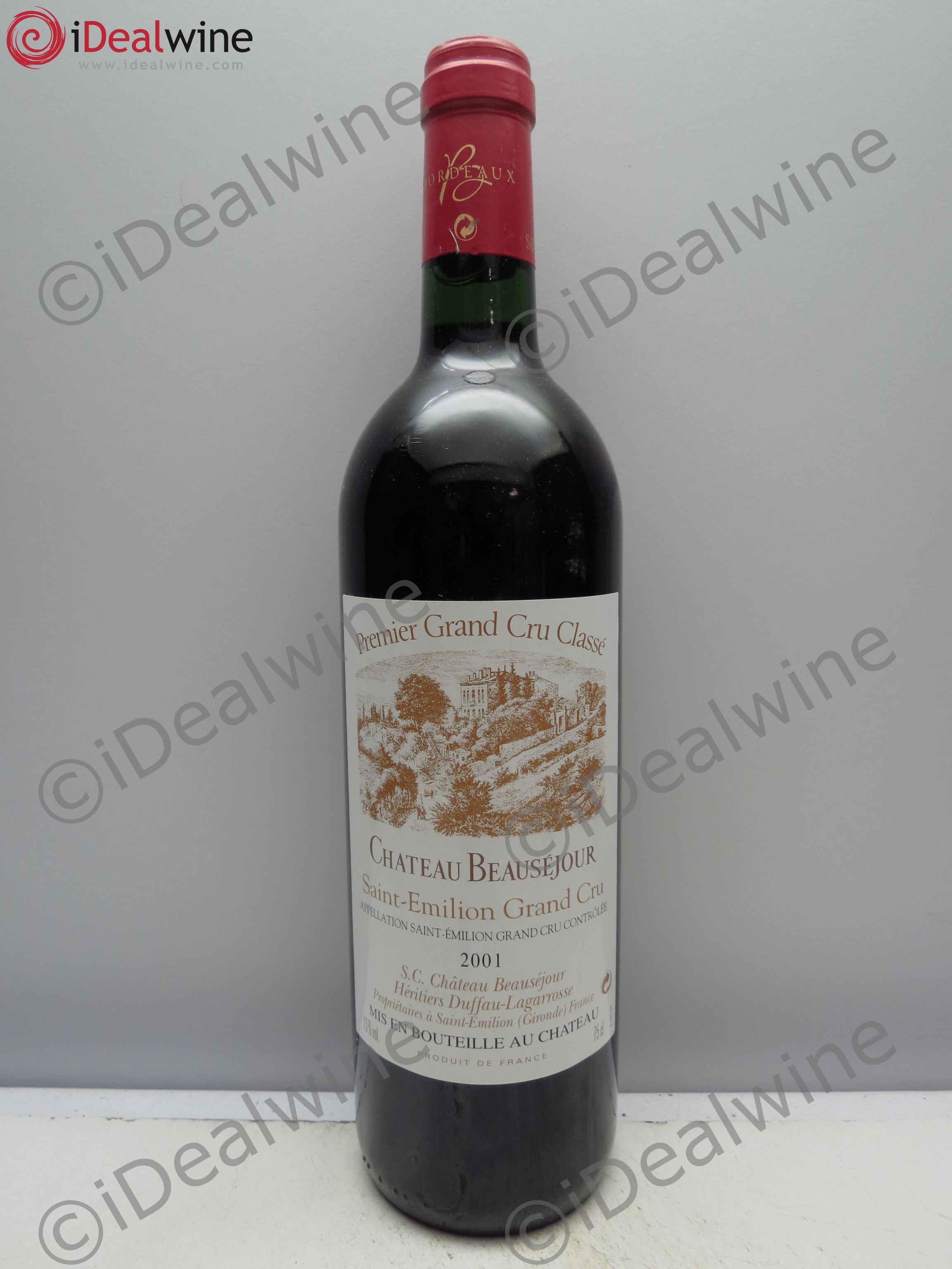 Château Beauséjour (Duffau-Lagarrosse) 1er Grand Cru Classé B 2001 - Lot de 1 bouteille - 0