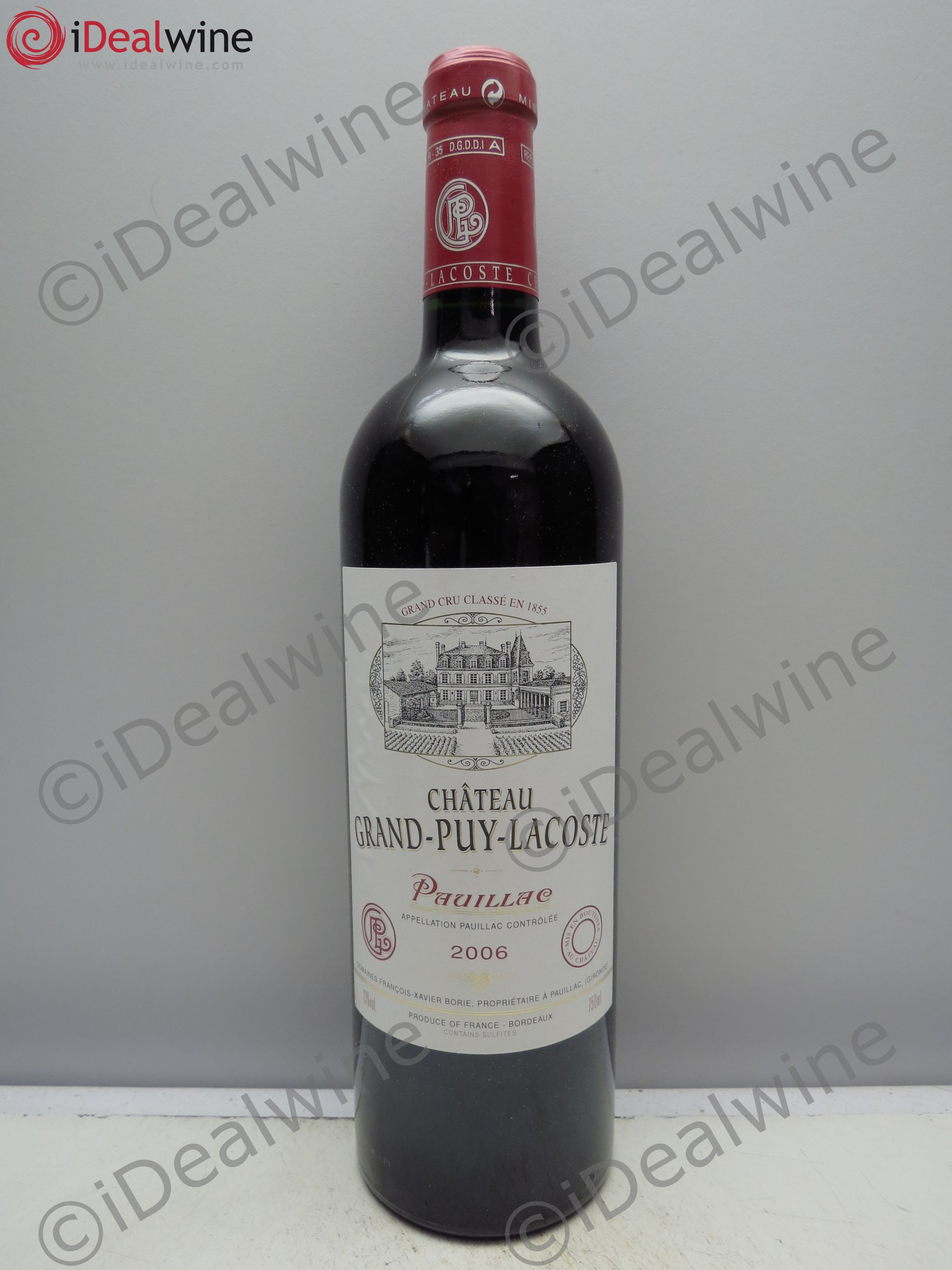 Château Grand Puy Lacoste 5ème Grand Cru Classé 2006 - Lot de 1 bouteille - 0