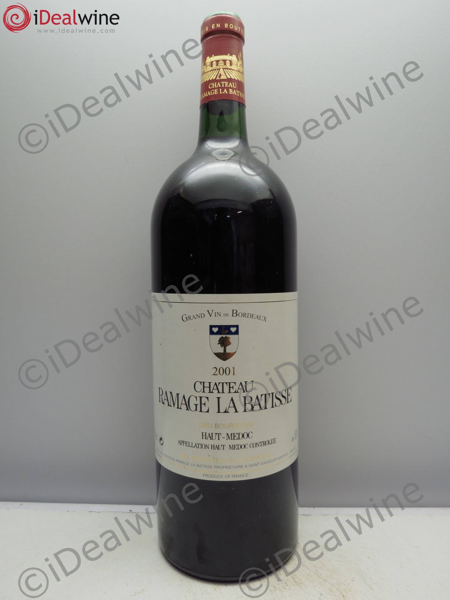 Château Ramage la Bâtisse Cru Bourgeois 2001 - Lot de 1 magnum - 0