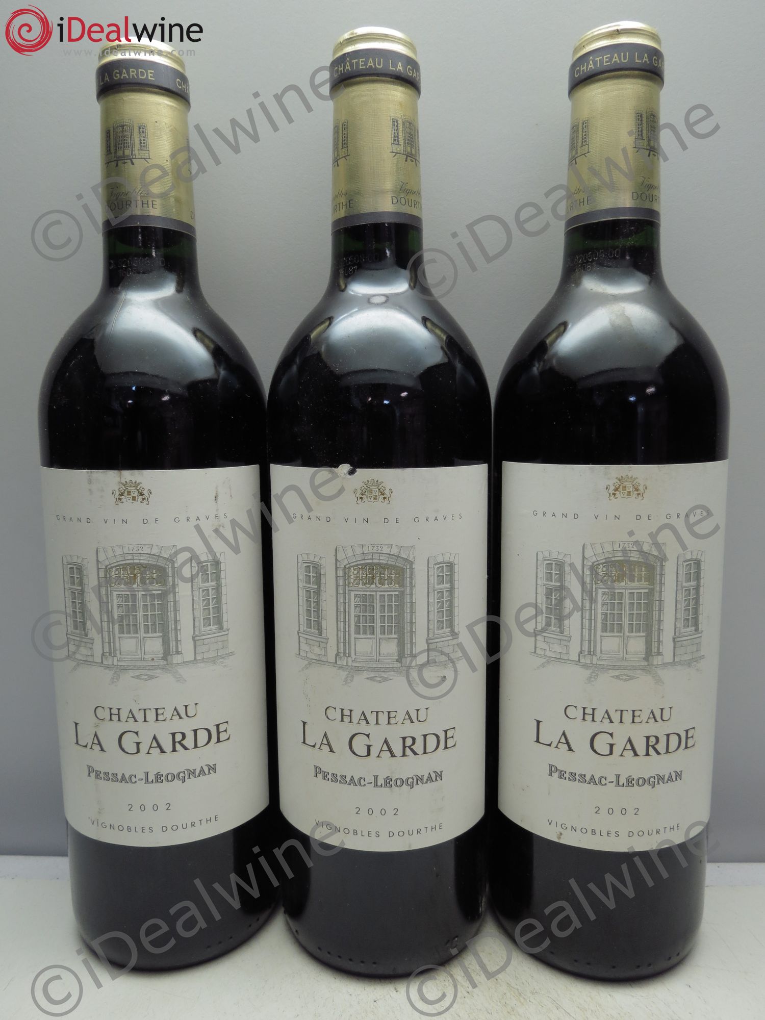 Château la Garde 2002 - Lot de 3 bouteilles - 0