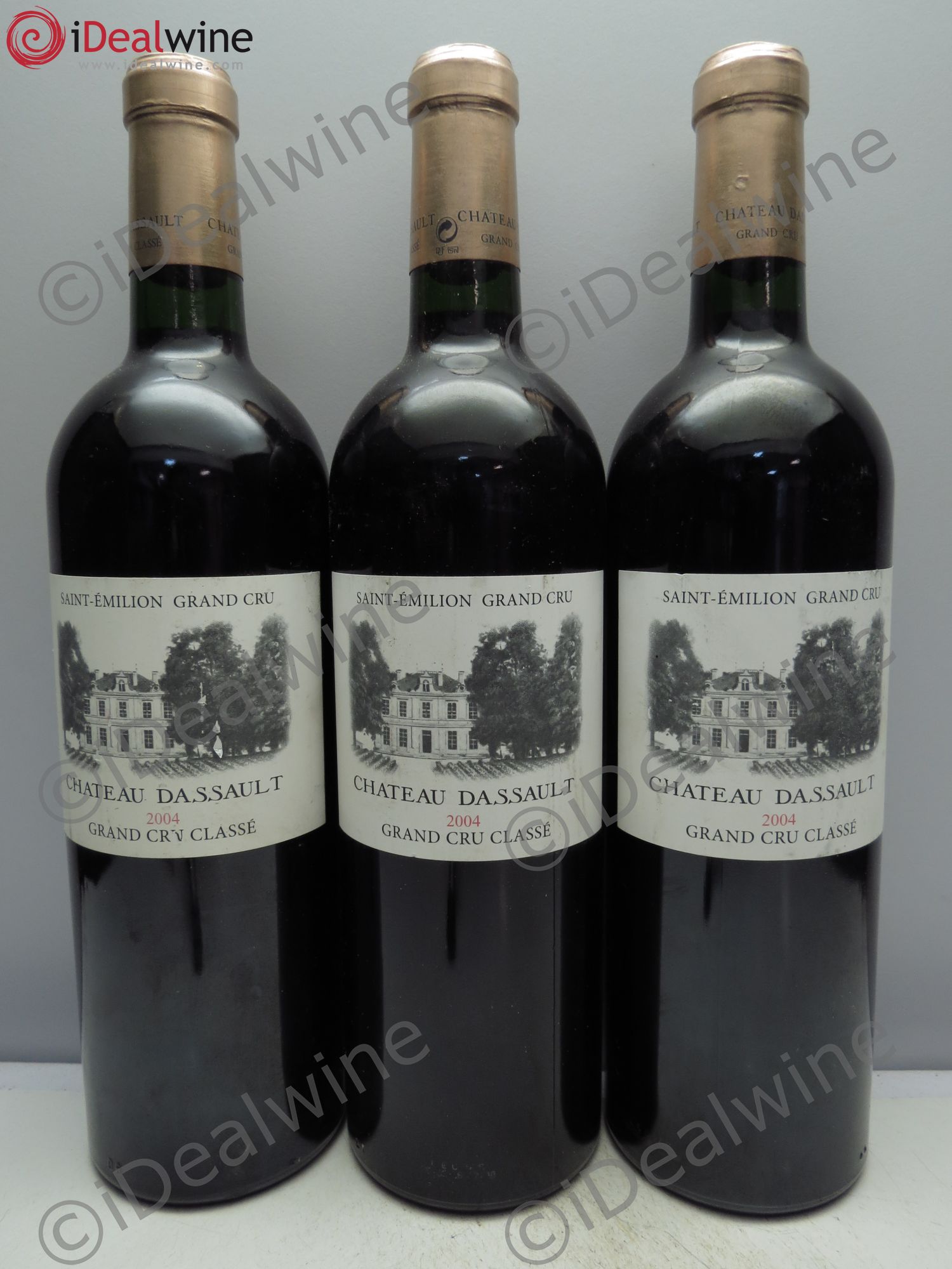 Château Dassault Grand Cru Classé 2004 - Lot de 3 bouteilles - 0