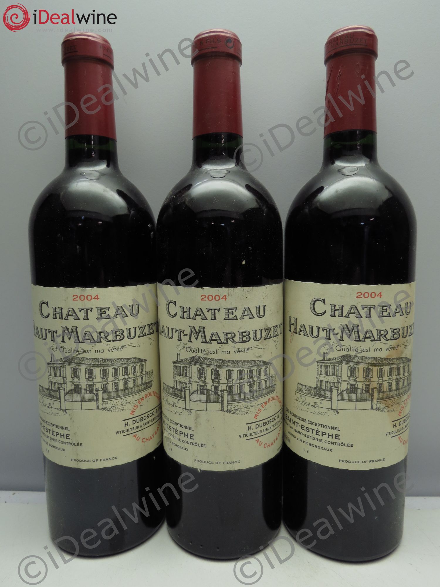 Château Haut Marbuzet 2004 - Lot de 3 bouteilles - 0