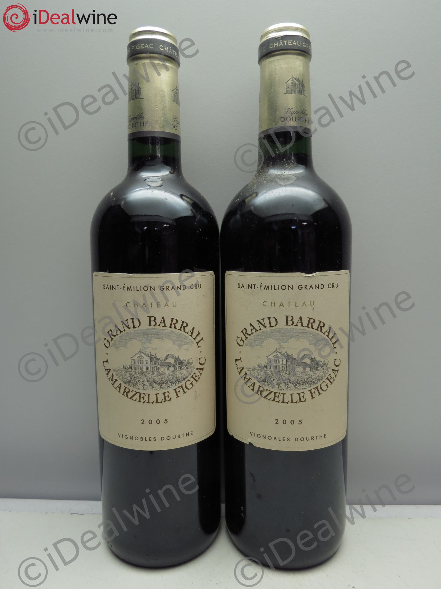 Château Grand Barrail Lamarzelle Figeac Grand Cru Classé 2005 - Lot de 2 bouteilles - 0