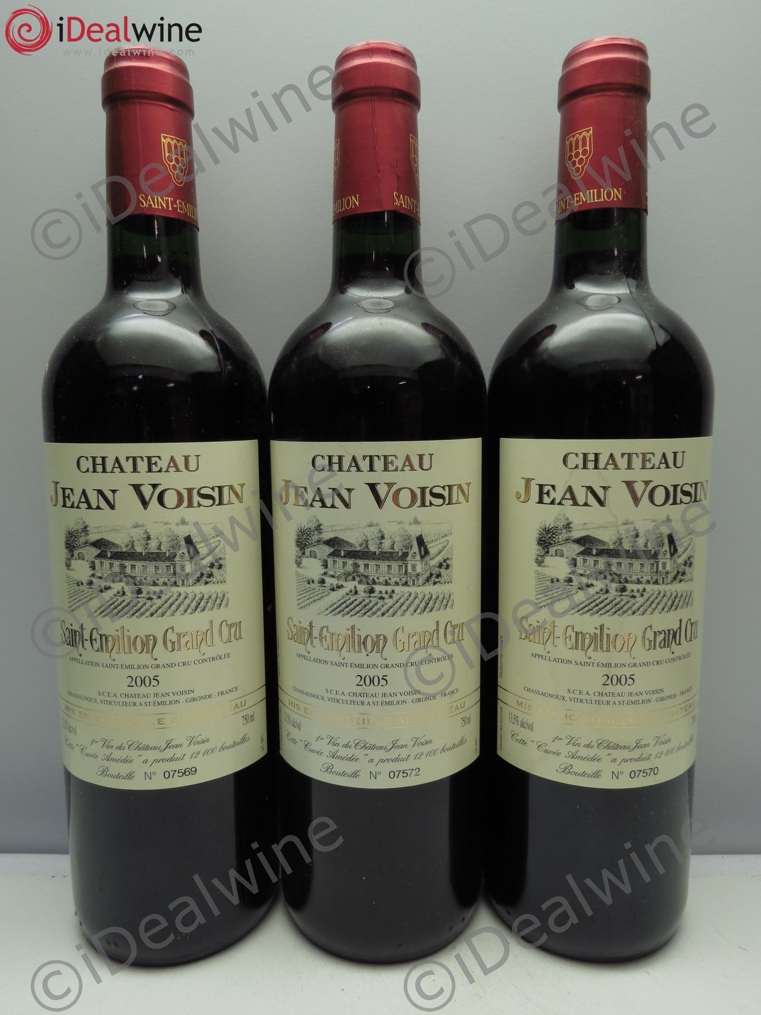 Bordeaux Château Jean Voisin - St Emilion 2005 - Posten von 3 Flaschen - 0