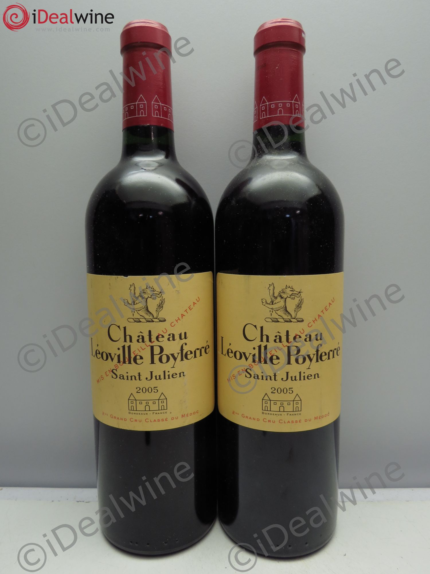 Château Léoville Poyferré 2ème Grand Cru Classé 2005 - Lot de 2 bouteilles - 0
