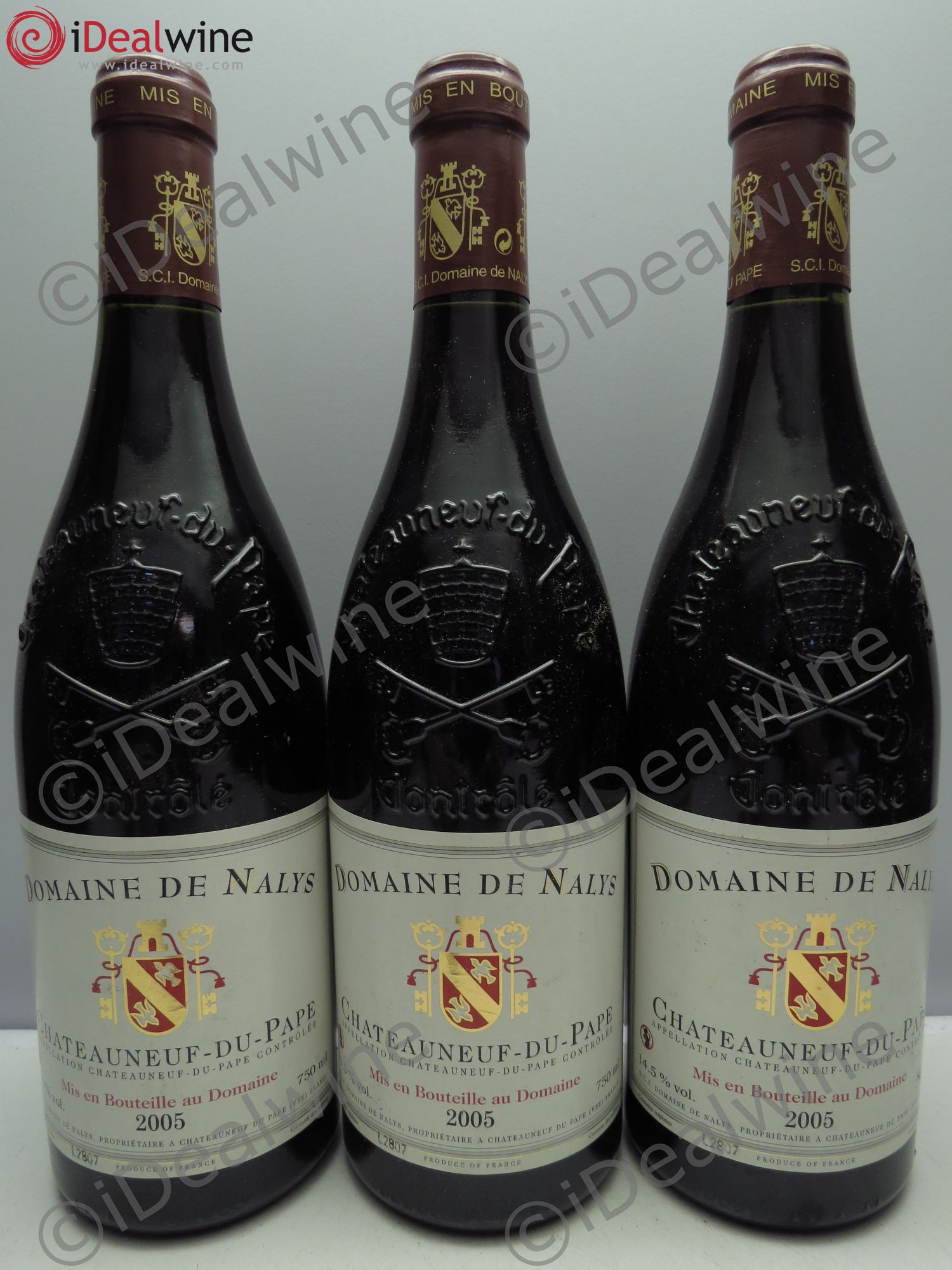 Châteauneuf-du-Pape Château de Nalys 2005 - Lot de 3 bouteilles - 0