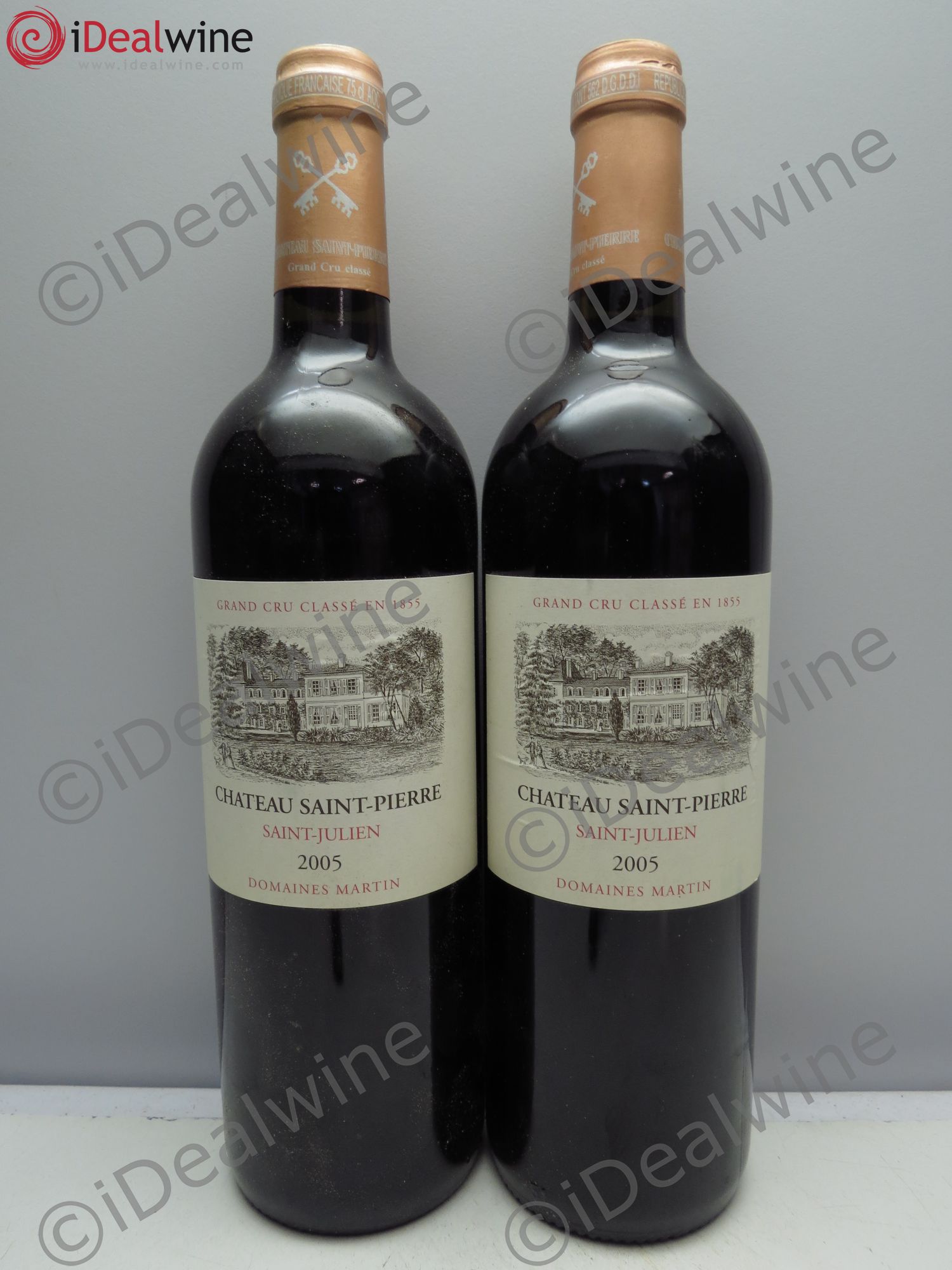 Château Saint-Pierre 4ème Grand Cru Classé 2005 - Lot de 2 bouteilles - 0