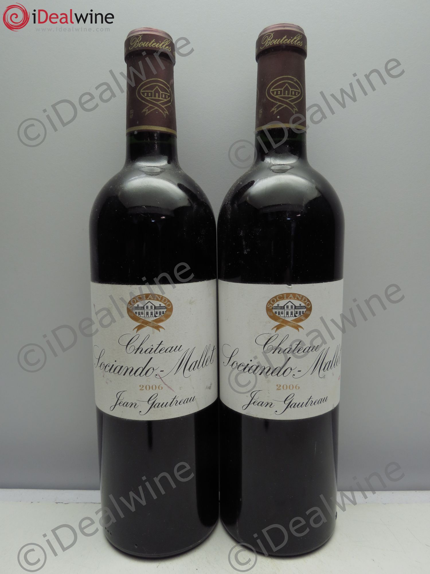 Château Sociando Mallet 2006 - Lot de 2 bouteilles - 0