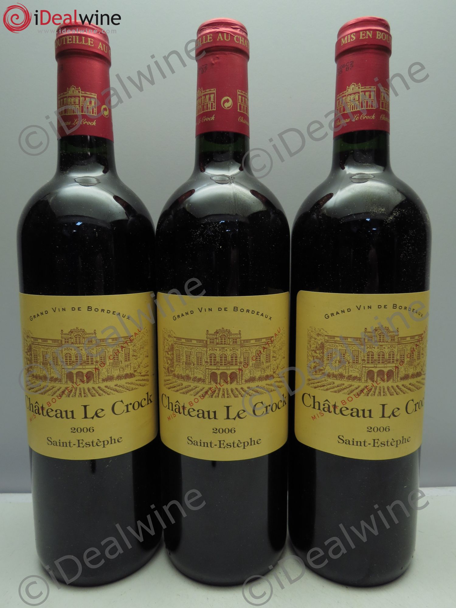 Château le Crock Cru Bourgeois 2006 - Lot de 3 bouteilles - 0