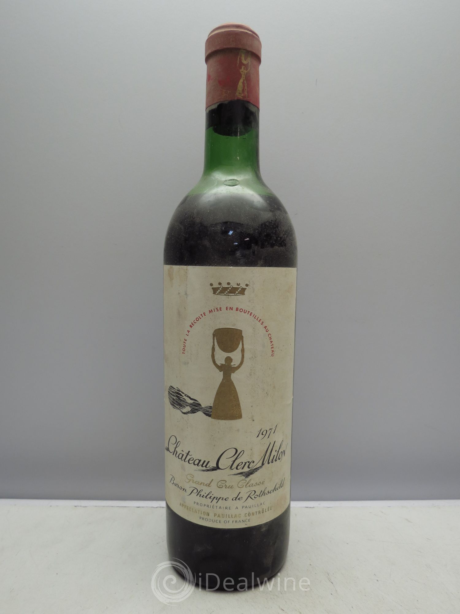 Château Clerc Milon 5ème Grand Cru Classé 1971 - Lot de 1 bouteille - 0
