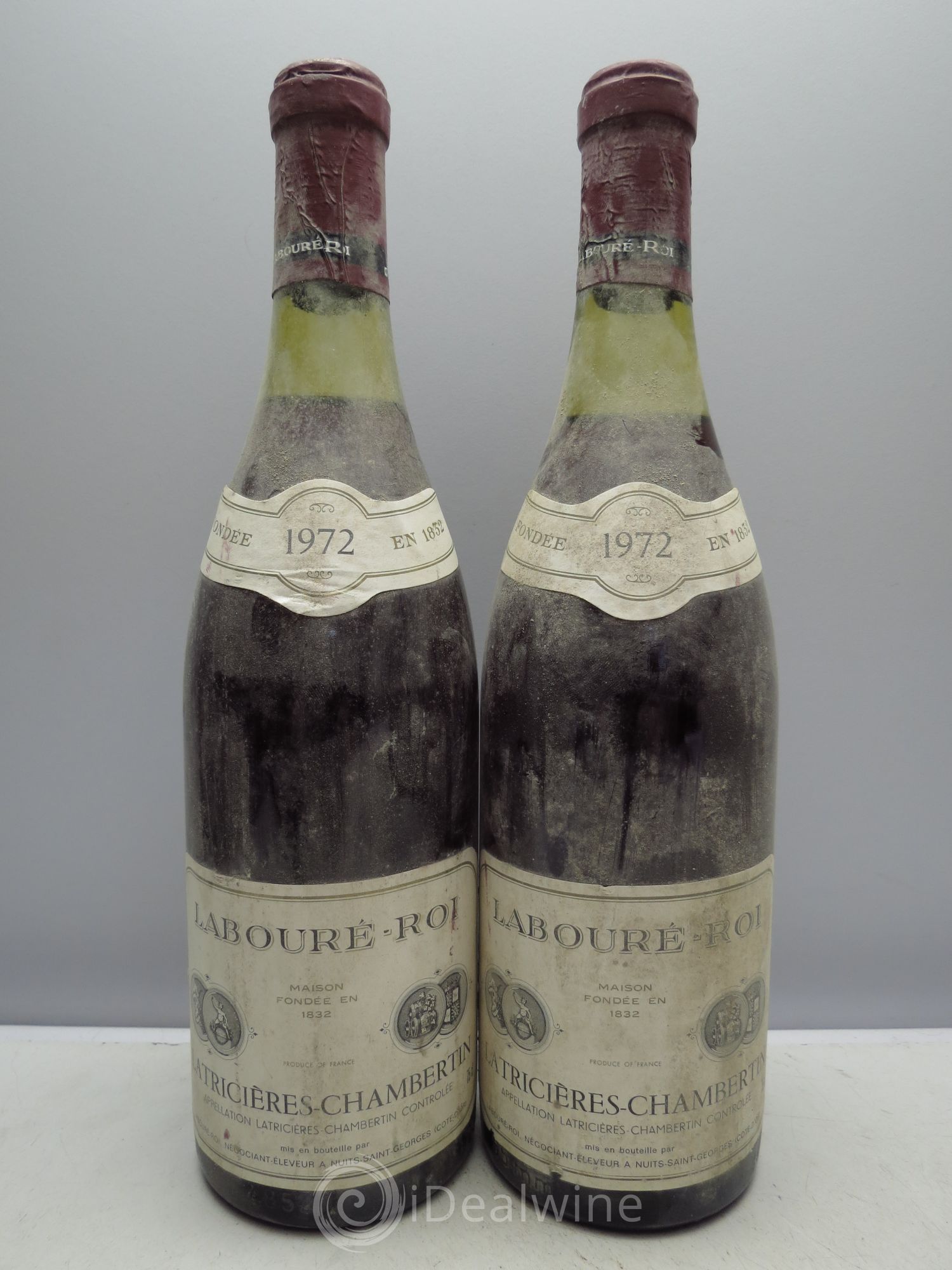 Latricières-Chambertin Grand Cru Labouré-Roi 1972 - Lot de 2 bouteilles - 0