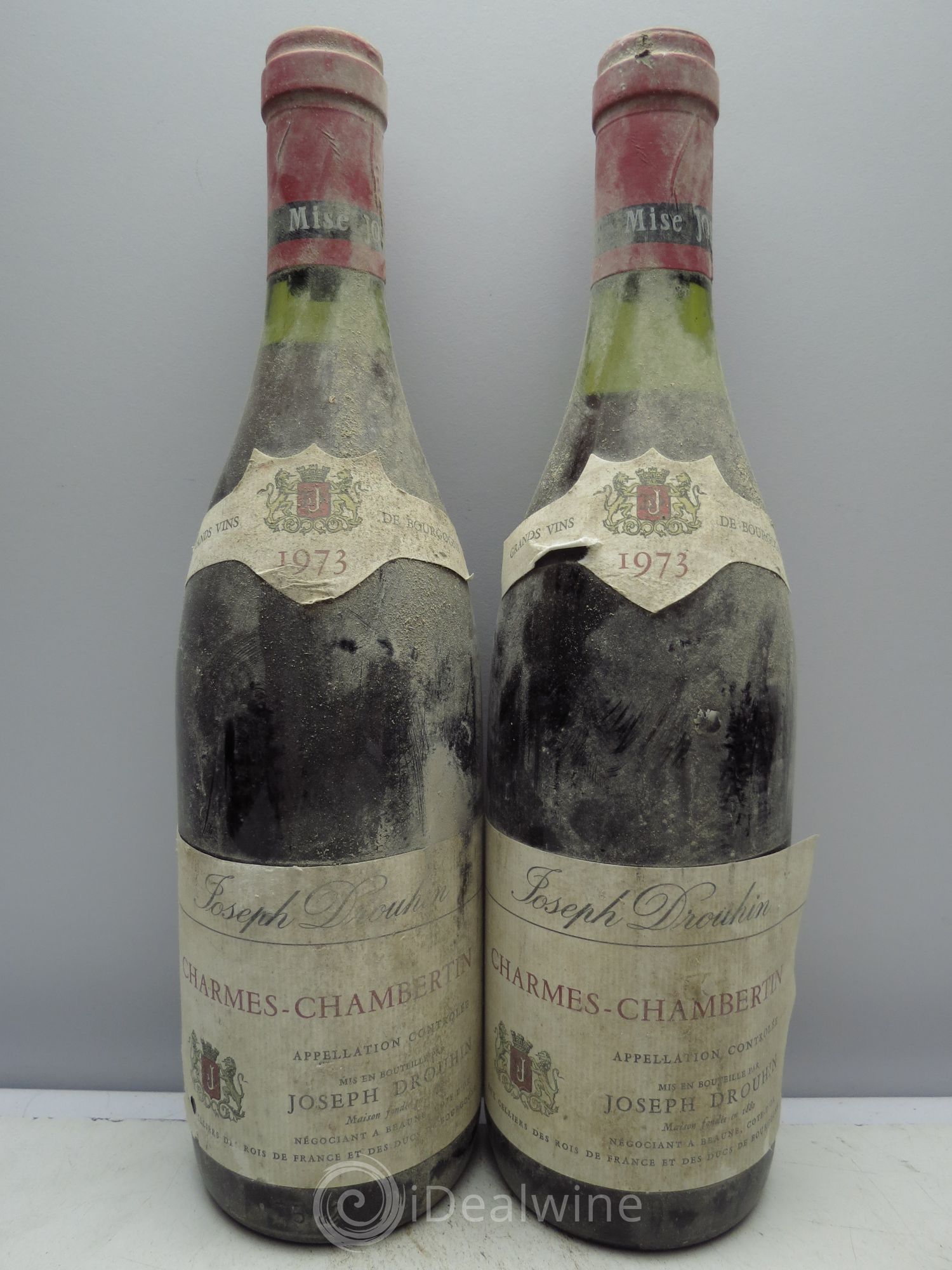 Charmes-Chambertin Grand Cru Joseph Drouhin 1973 - Lot de 2 bouteilles - 0