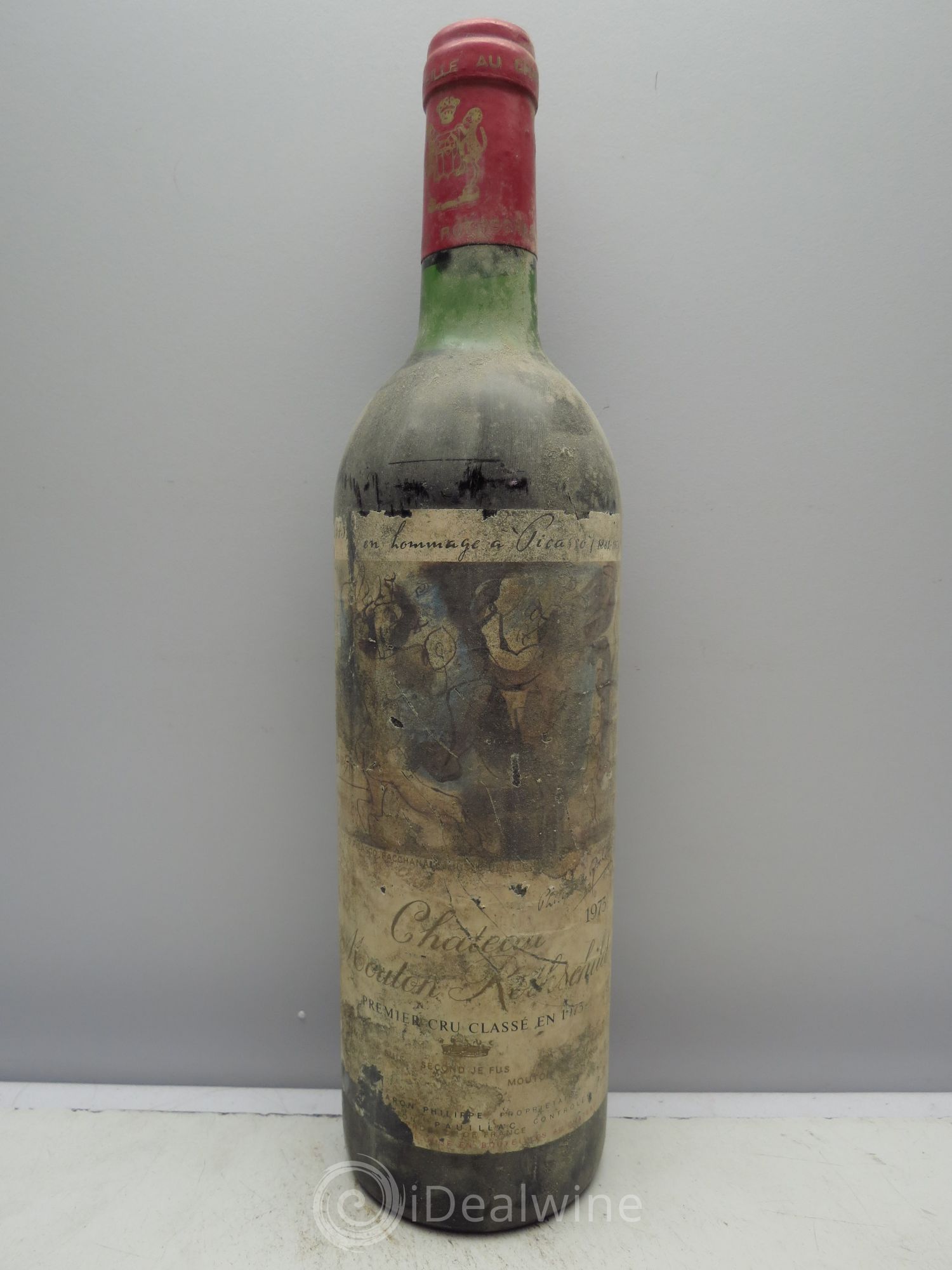 Château Mouton Rothschild 1er Grand Cru Classé 1973 - Lot de 1 bouteille - 0