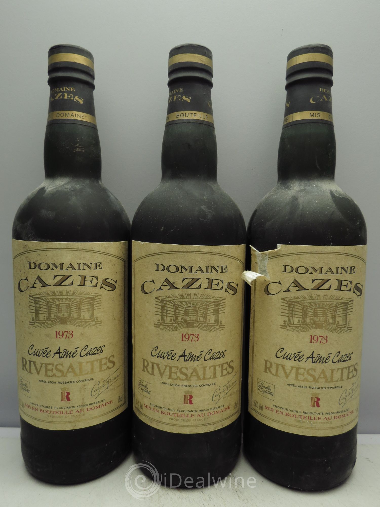 Rivesaltes Cuvée Aimé Cazes Domaine de Cazes 1973 - Posten von 3 Flaschen - 0