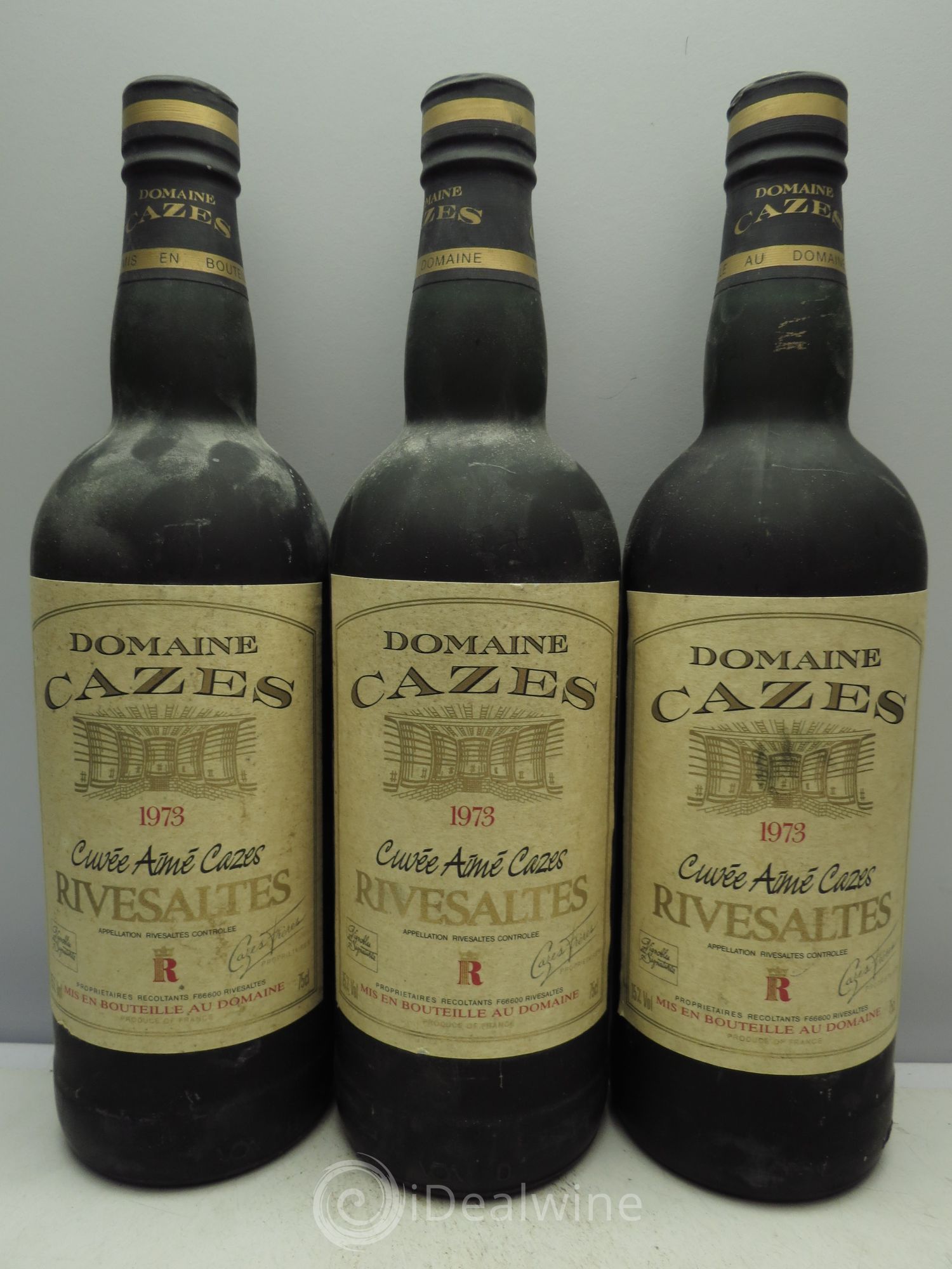 Rivesaltes Cuvée Aimé Cazes Domaine de Cazes 1973 - Posten von 3 Flaschen - 0