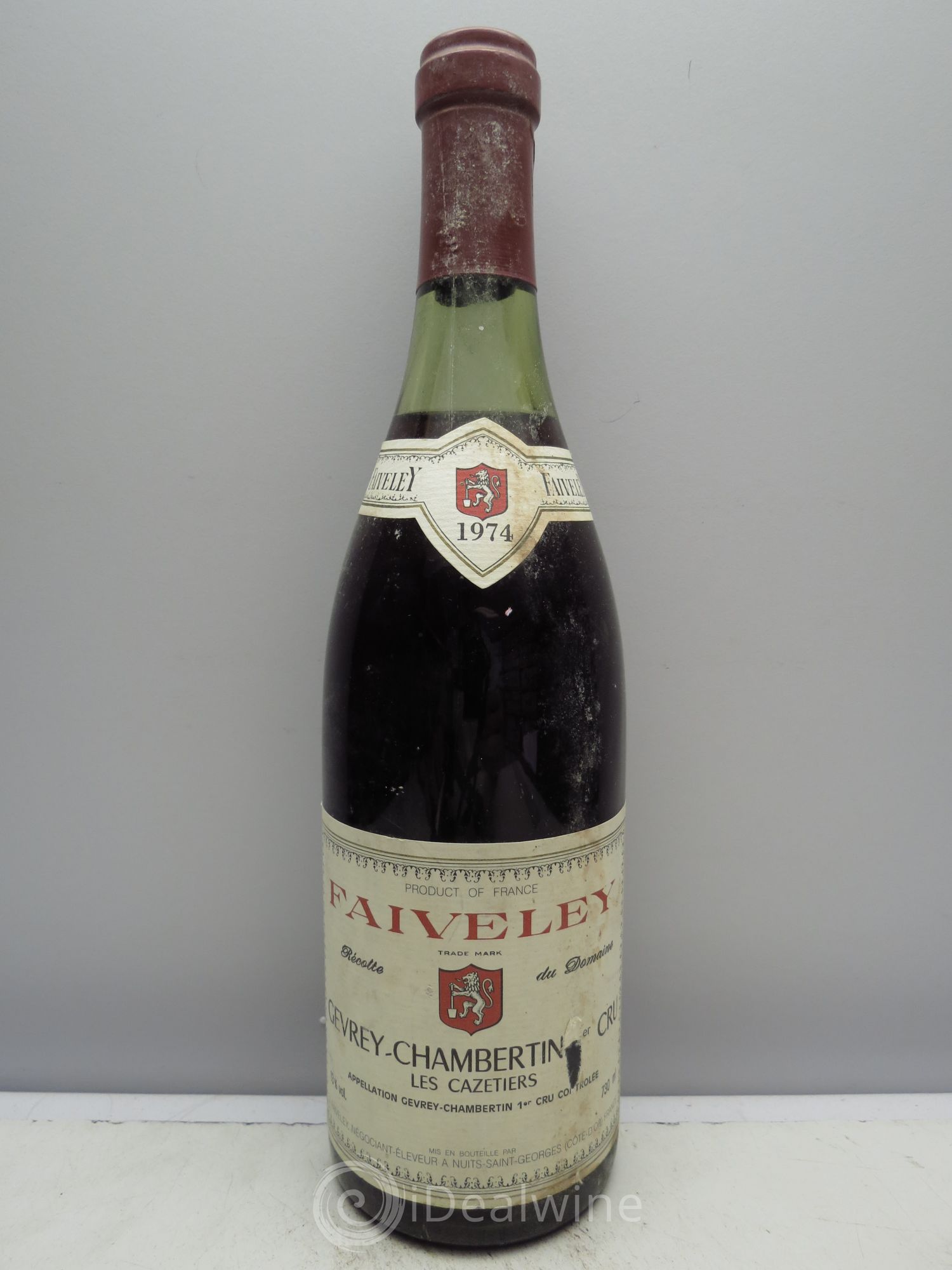 Gevrey-Chambertin 1er Cru Les Cazetiers Faiveley 1974 - Lot de 1 bouteille - 0