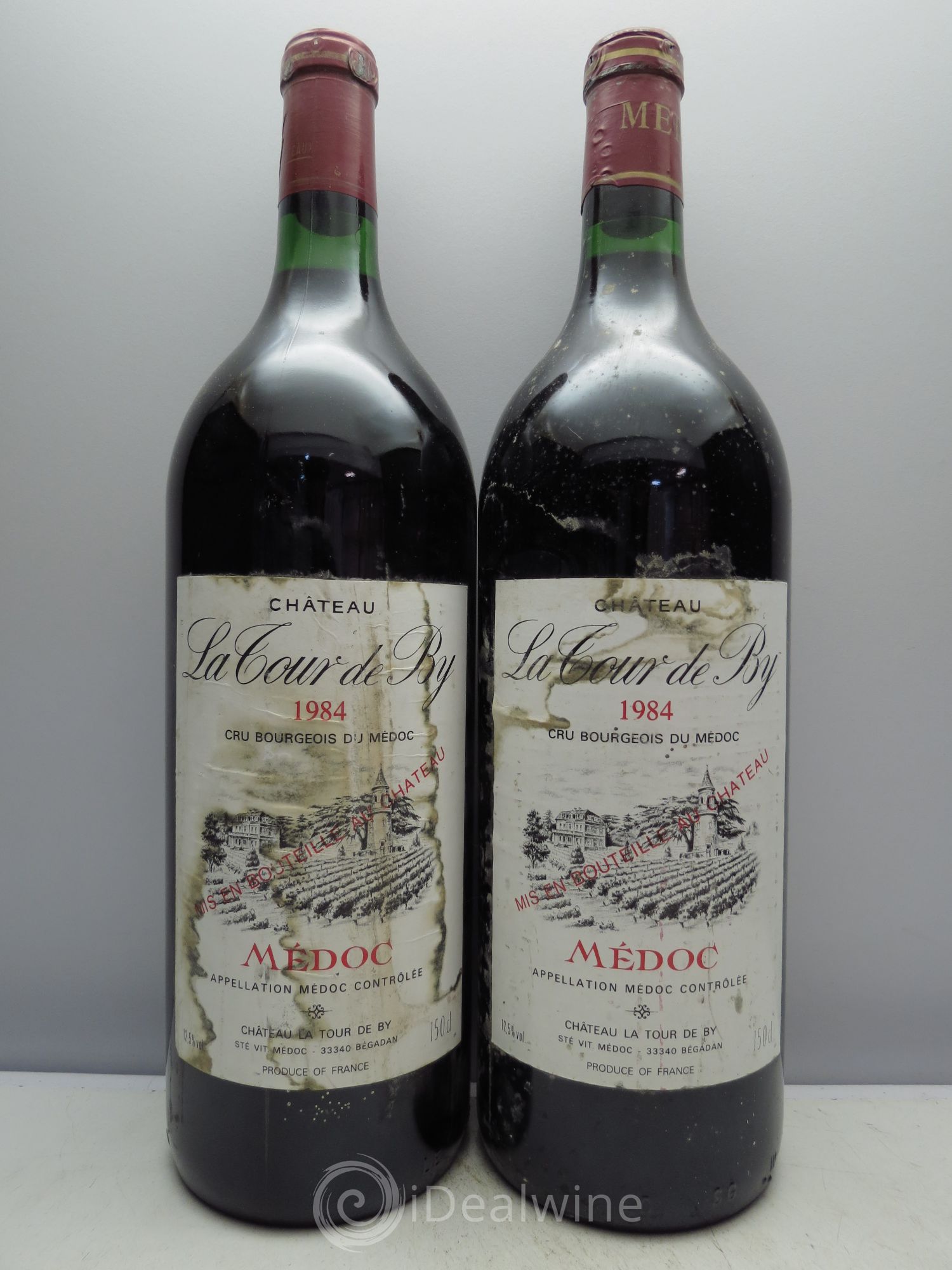Château La Tour de By Cru Bourgeois 1984 - Lot de 2 magnums - 0