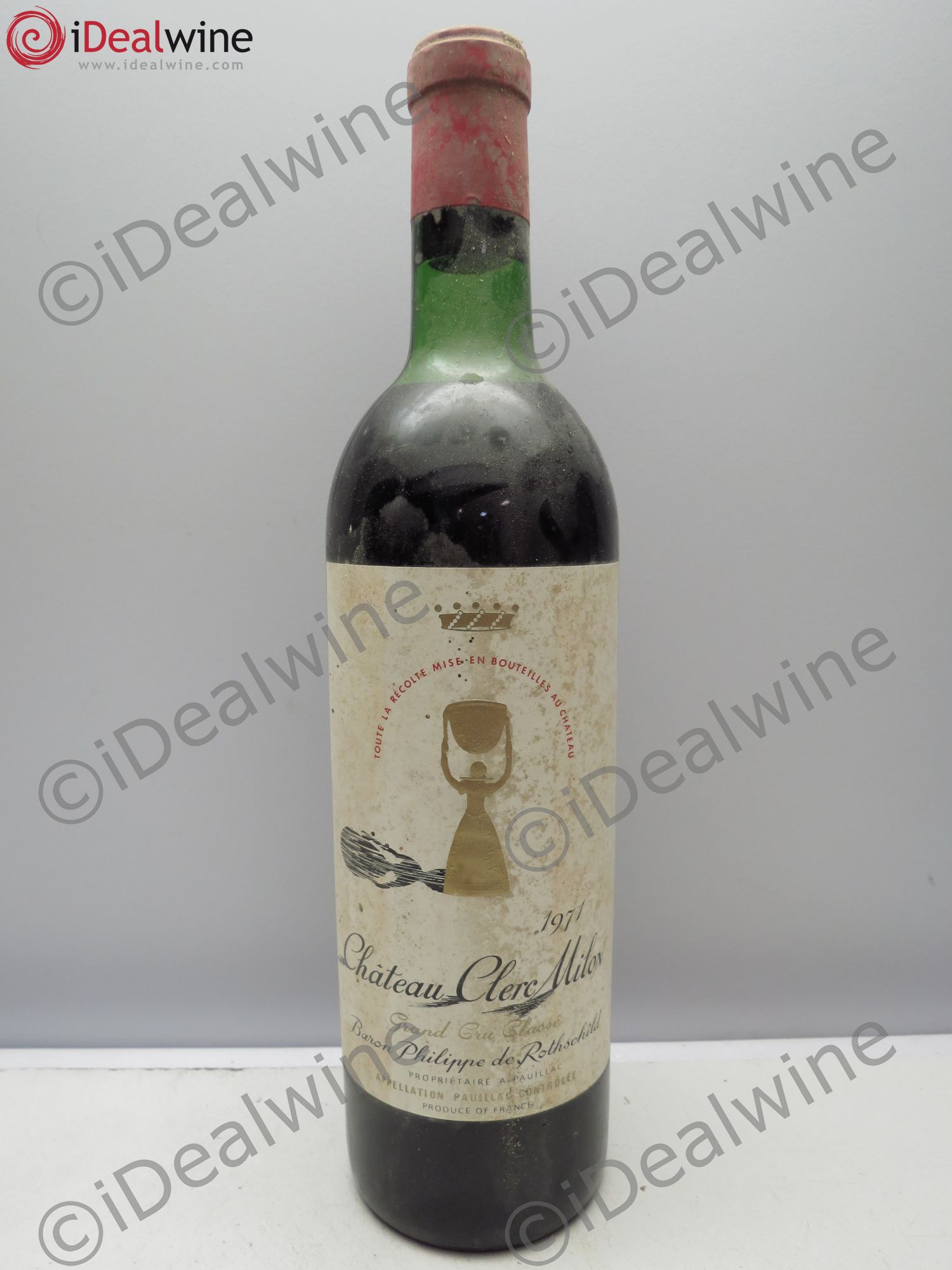 Château Clerc Milon 5ème Grand Cru Classé 1971 - Lot de 6 bouteilles - 0