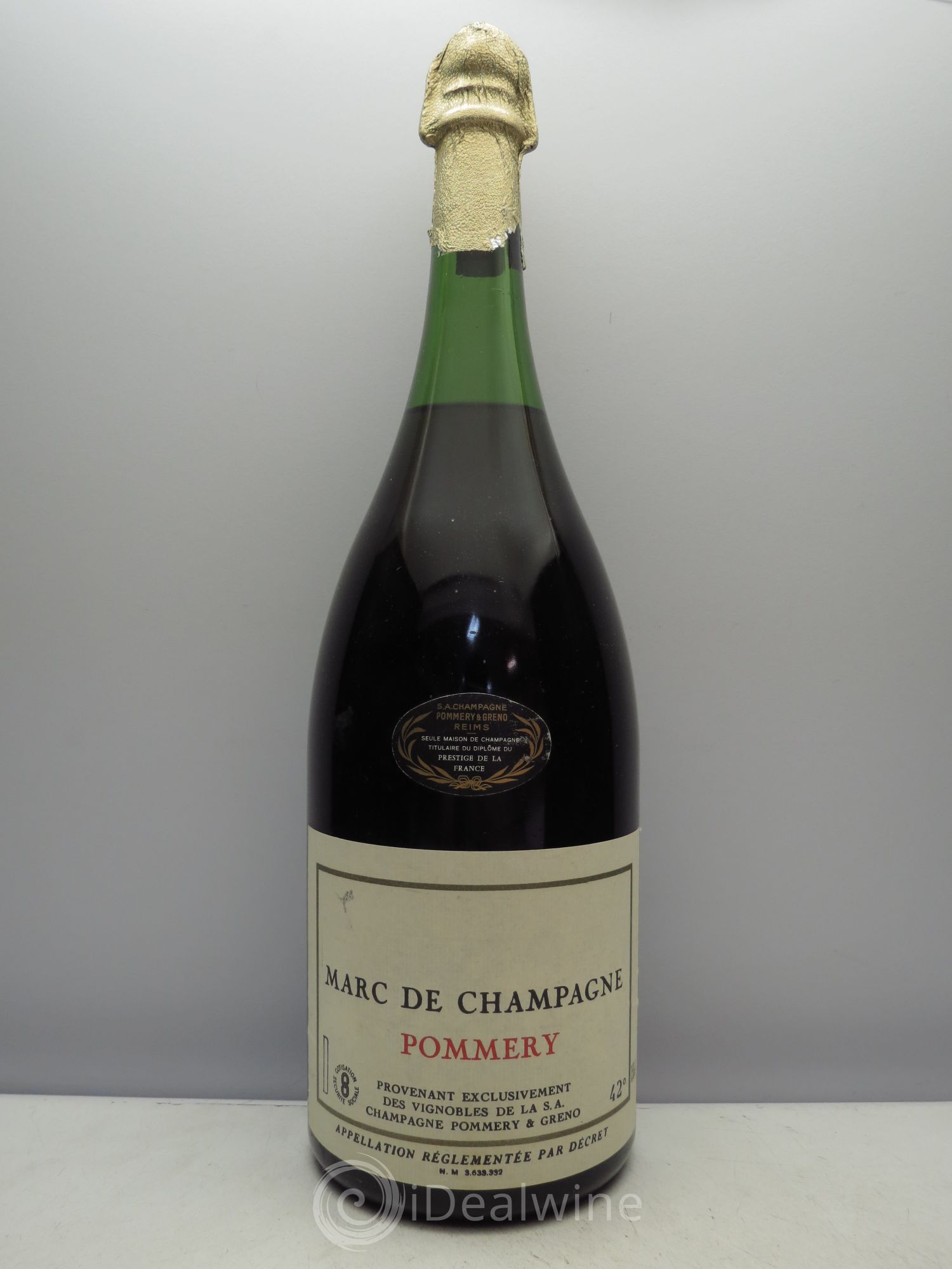 Alcools divers Marc de champagne Pommery - Posten von 1 Magnum - 0