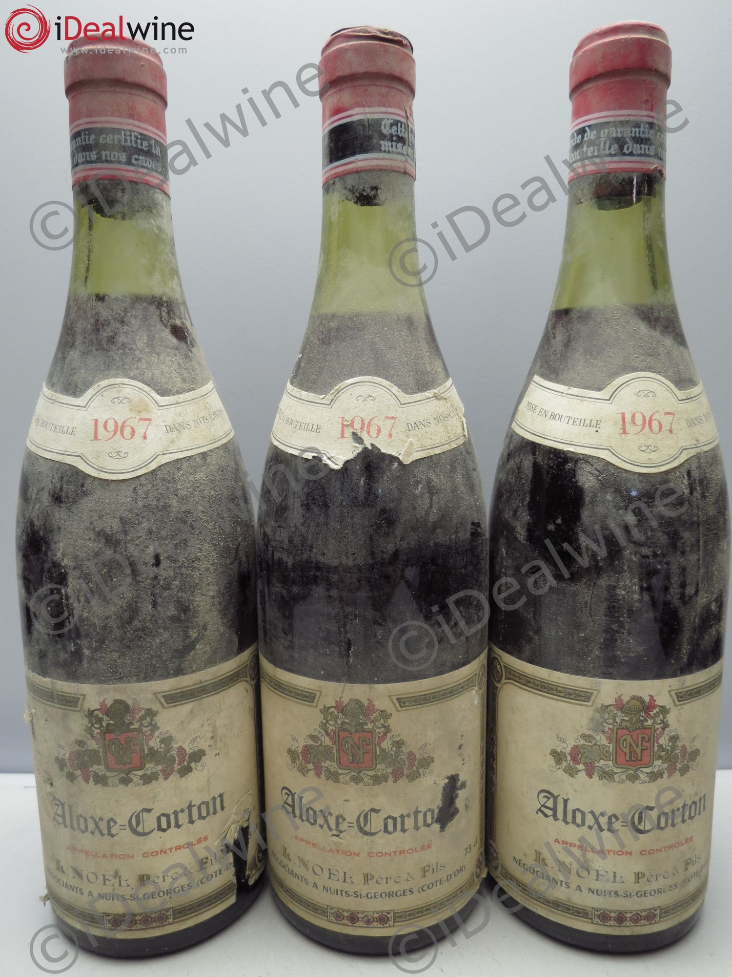 Aloxe-Corton Domaine Noël & Fils 1967 - Posten von 3 Flaschen - 0