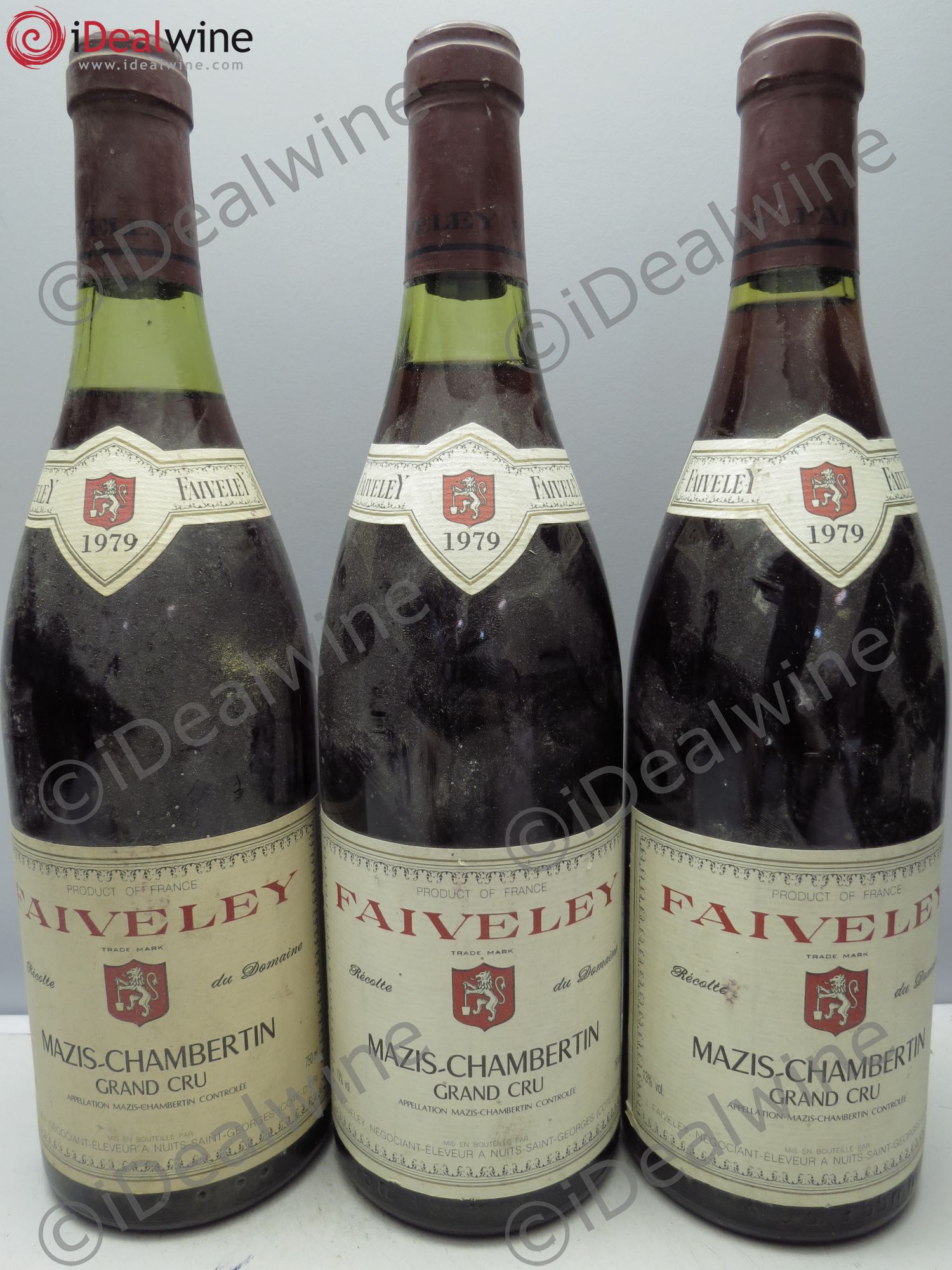 Mazis-Chambertin Grand Cru Faiveley 1979 - Lot de 3 bouteilles - 0