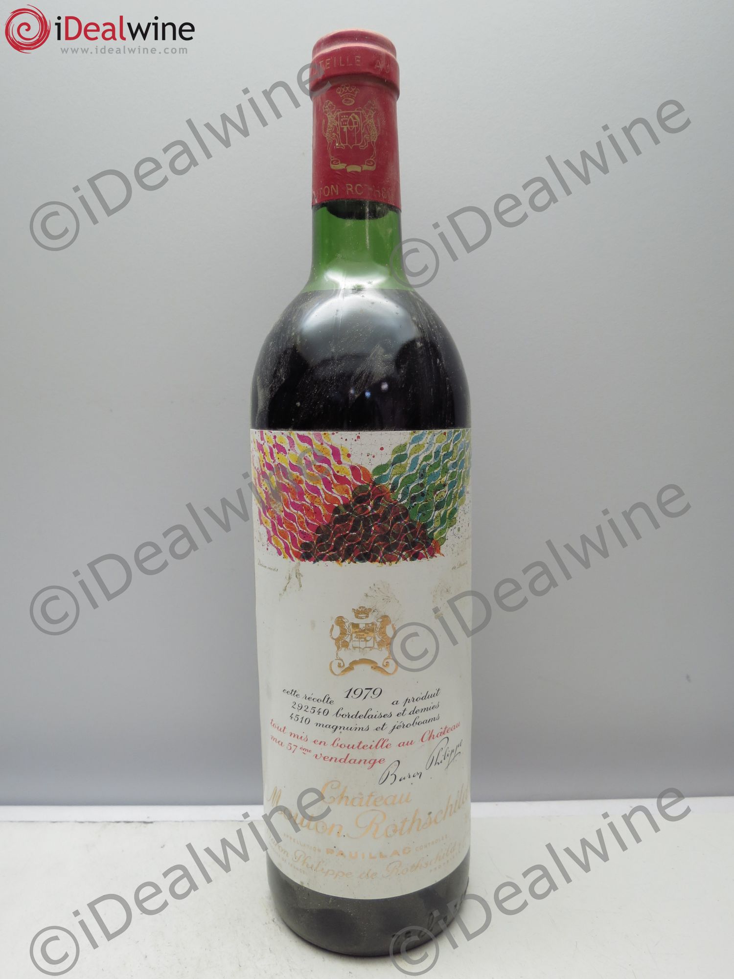 Château Mouton Rothschild 1er Grand Cru Classé 1979 - Lot de 1 bouteille - 0