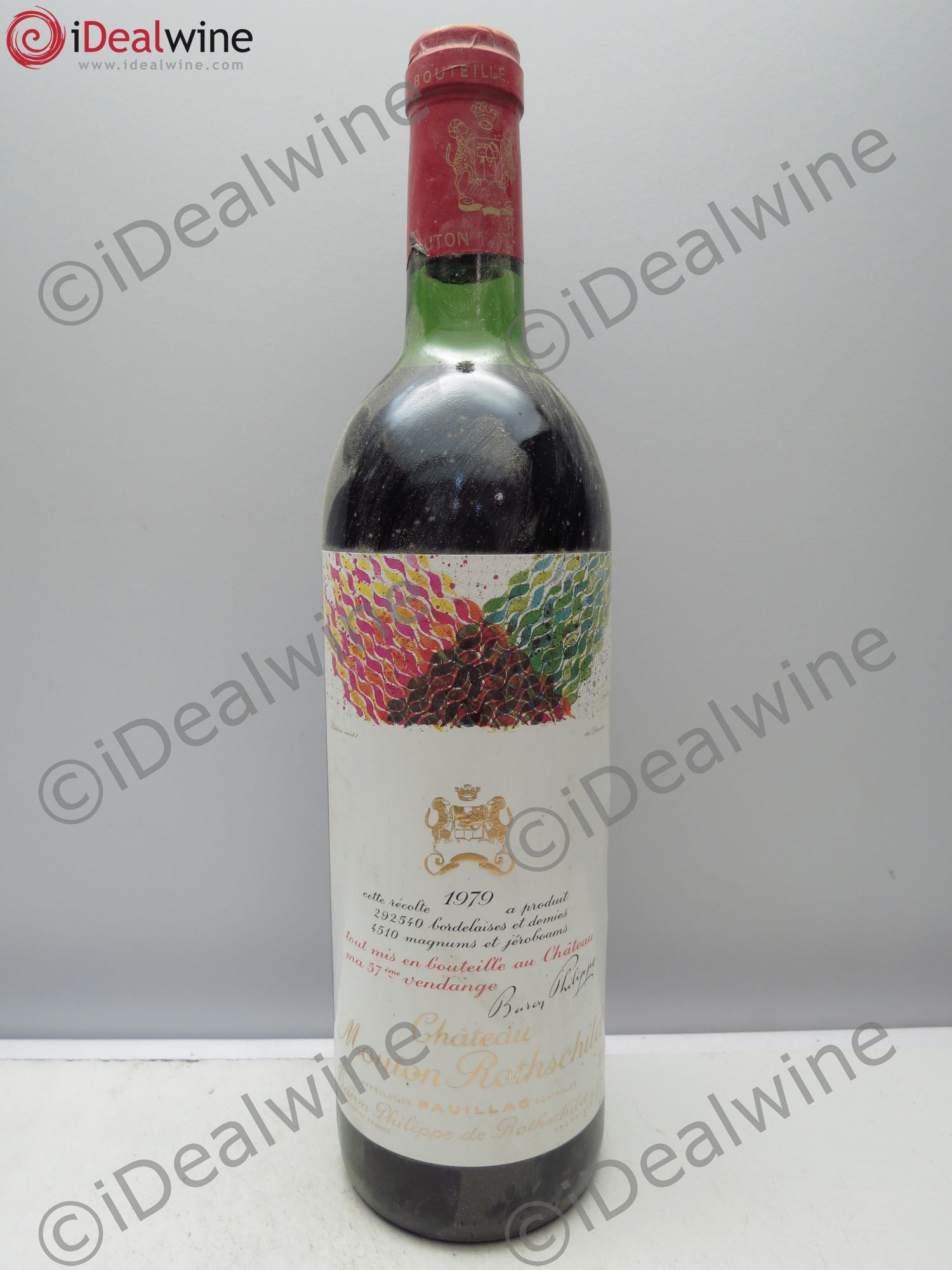 Château Mouton Rothschild 1er Grand Cru Classé 1979 - Lot de 1 bouteille - 0
