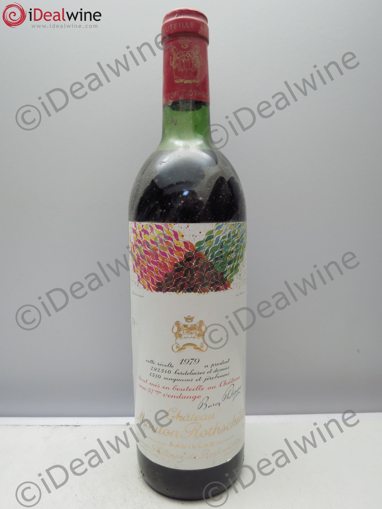 Château Mouton Rothschild 1er Grand Cru Classé 1979 - Lot de 1 bouteille - 0
