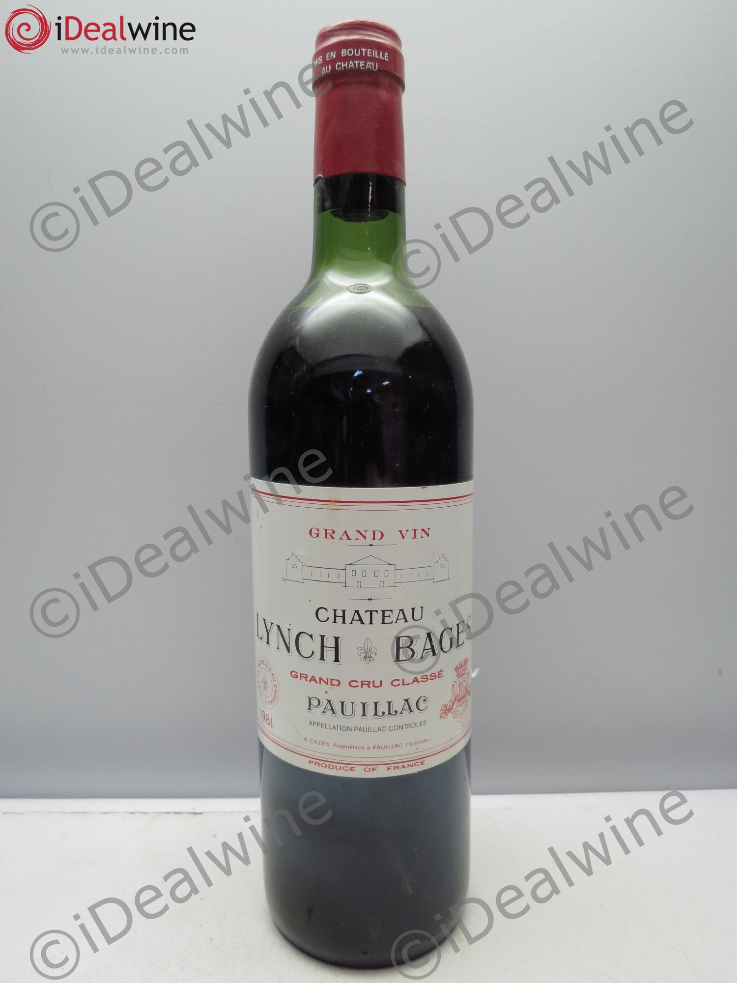 Château Lynch Bages 5ème Grand Cru Classé 1981 - Lot de 1 bouteille - 0