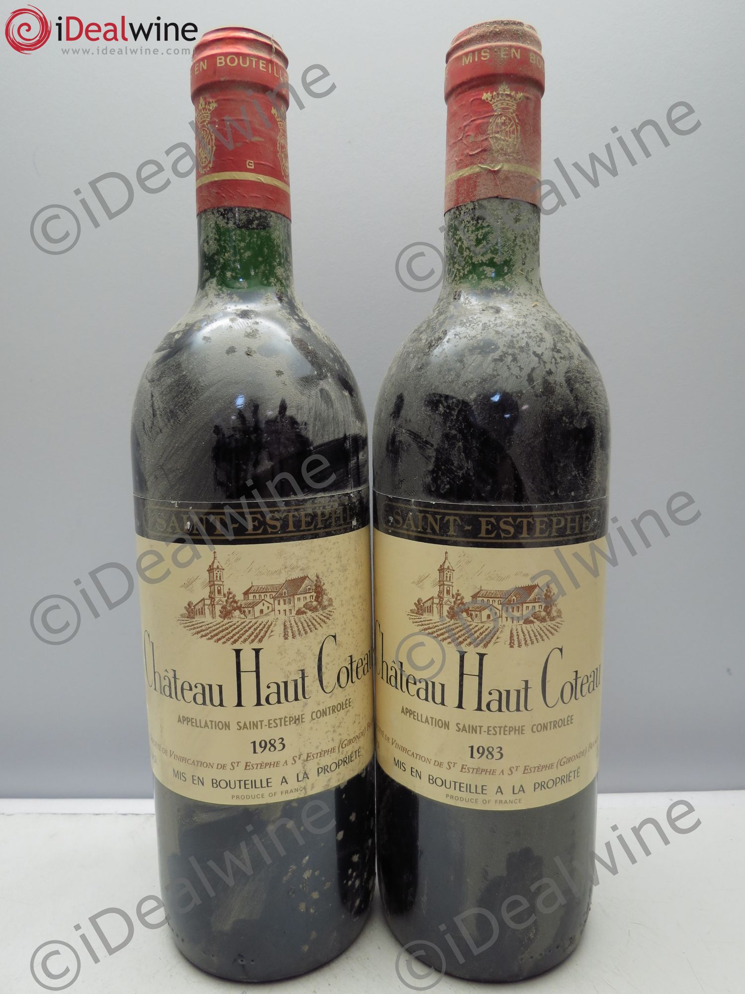 Château Haut Coteau Cru Bourgeois 1983 - Lot de 2 bouteilles - 0