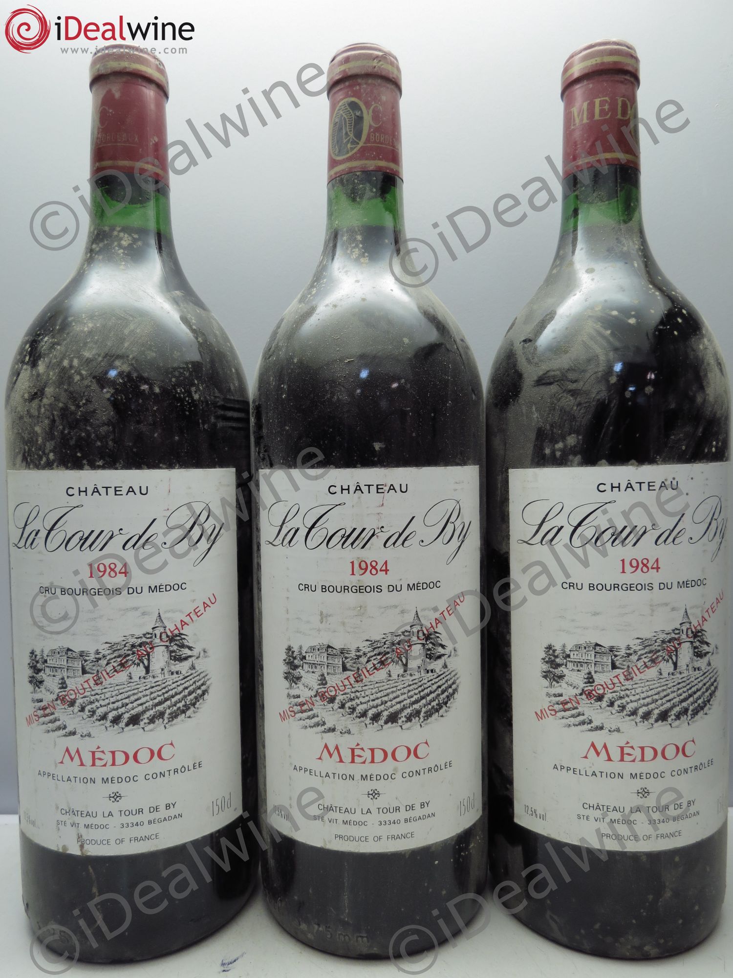 Château La Tour de By Cru Bourgeois 1984 - Lot de 3 magnums - 0
